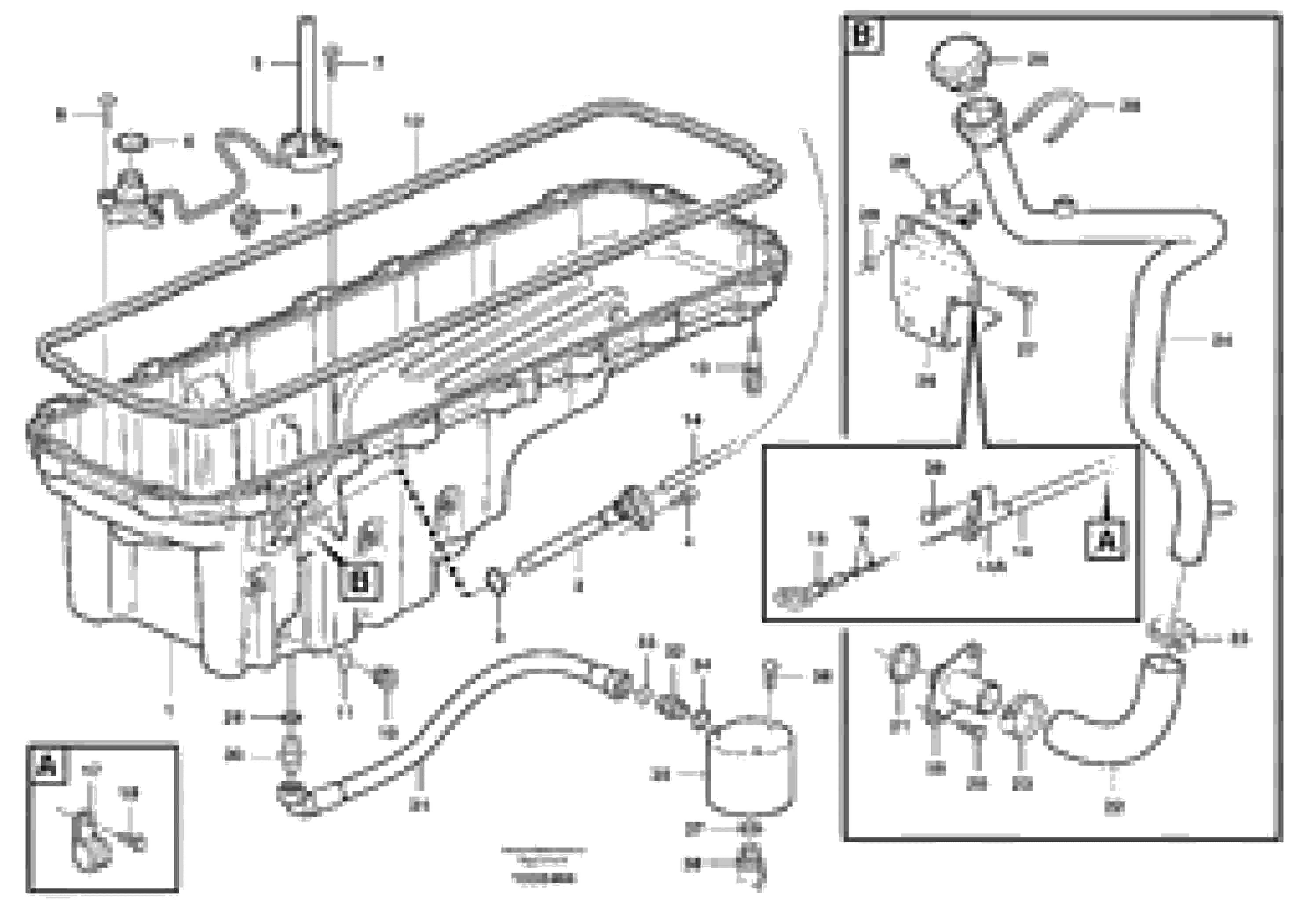 Схема запчастей Volvo A25D - 90793 Oil sump A25D S/N 13001 -