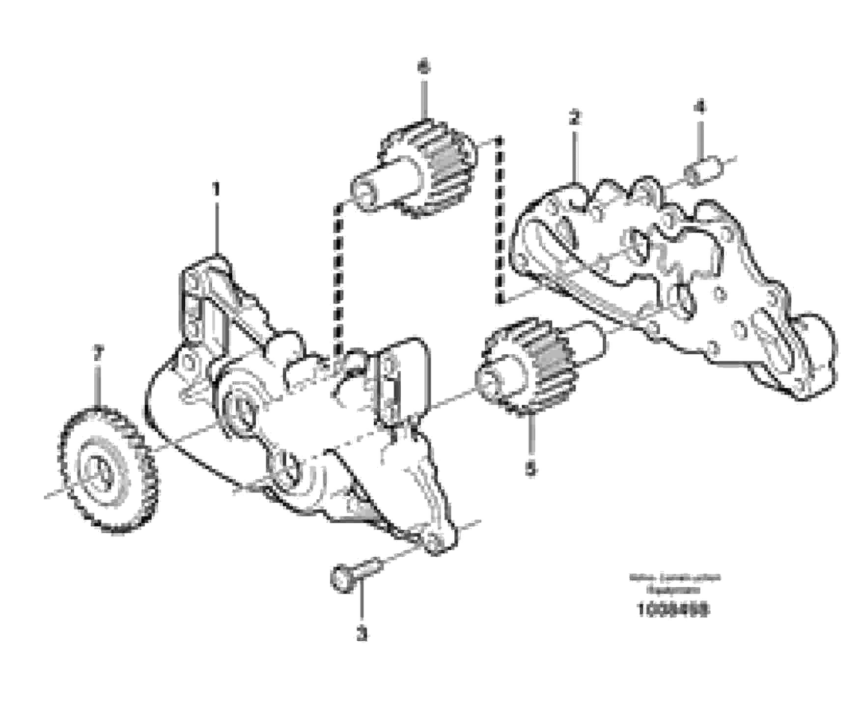 Схема запчастей Volvo A25D - 80298 Насос масляный A25D S/N 13001 -