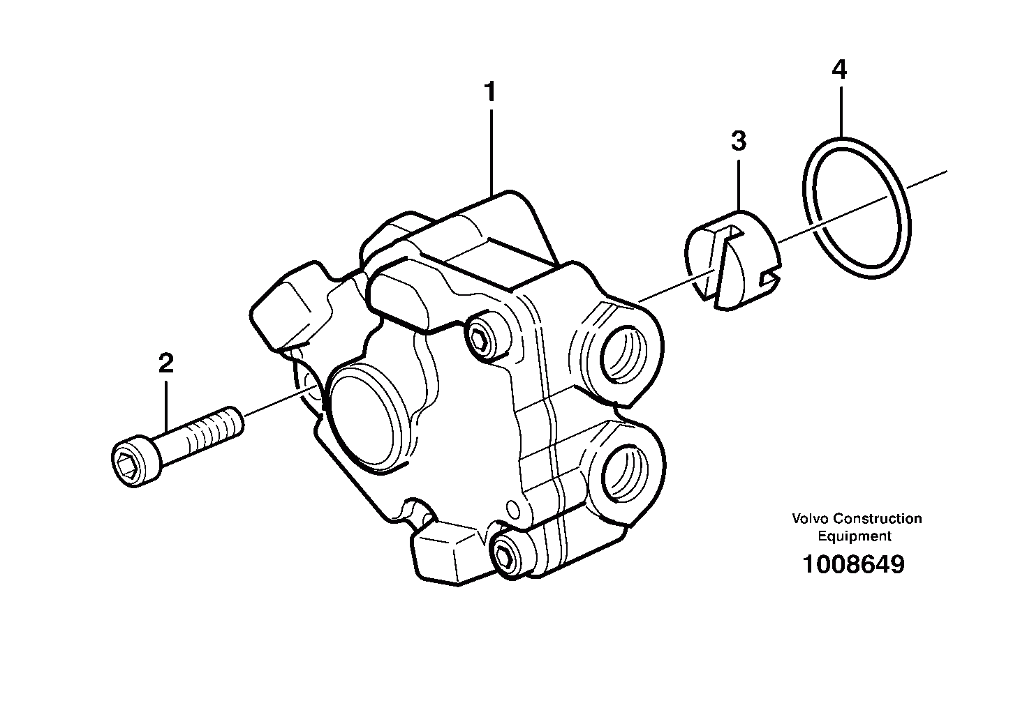 Схема запчастей Volvo A25D - 13142 Fuel pump A25D S/N 13001 -