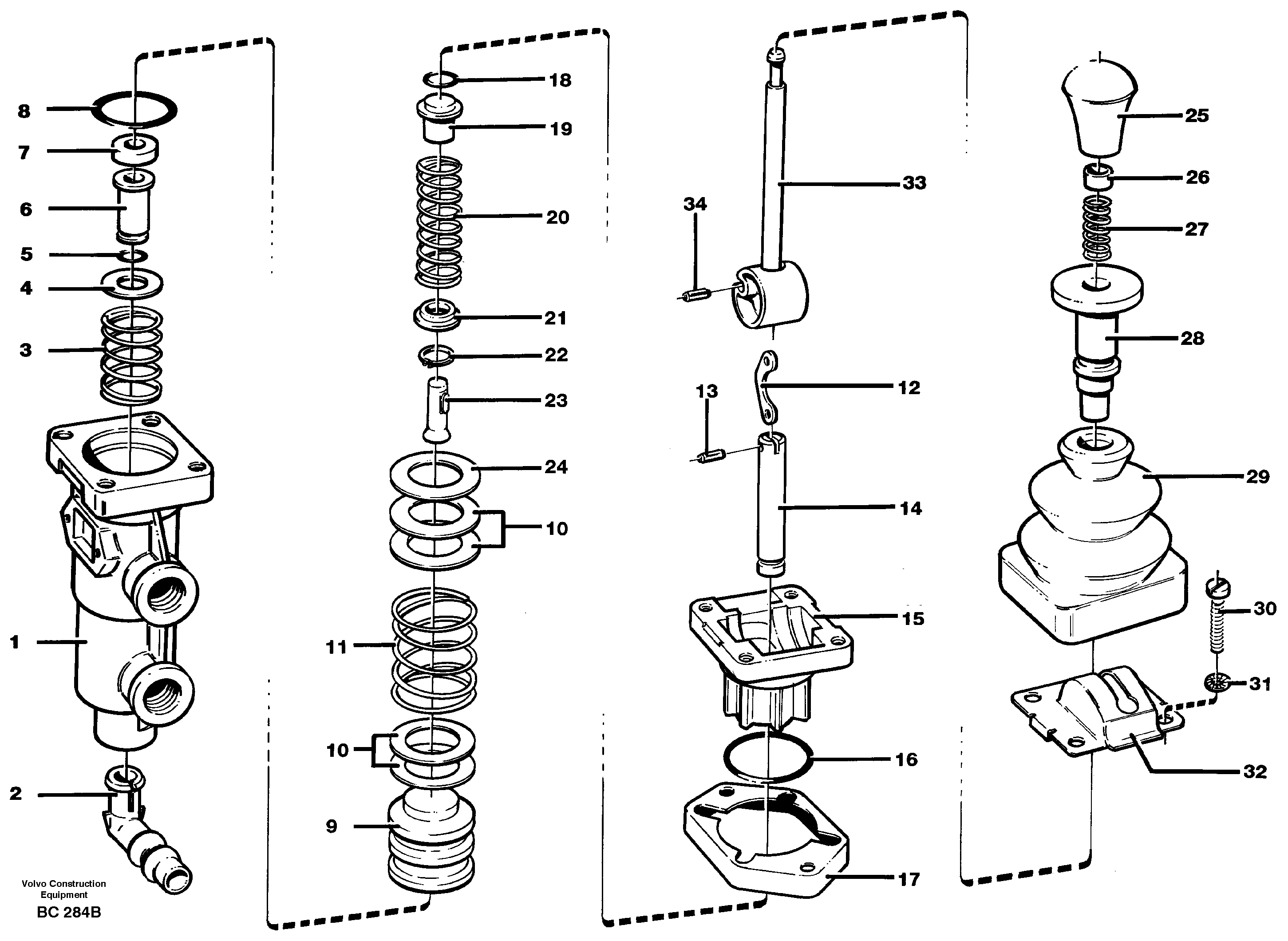 Схема запчастей Volvo A25C - 99586 Parking brake valve A25C VOLVO BM VOLVO BM A25C SER NO - 10256/ - 60911