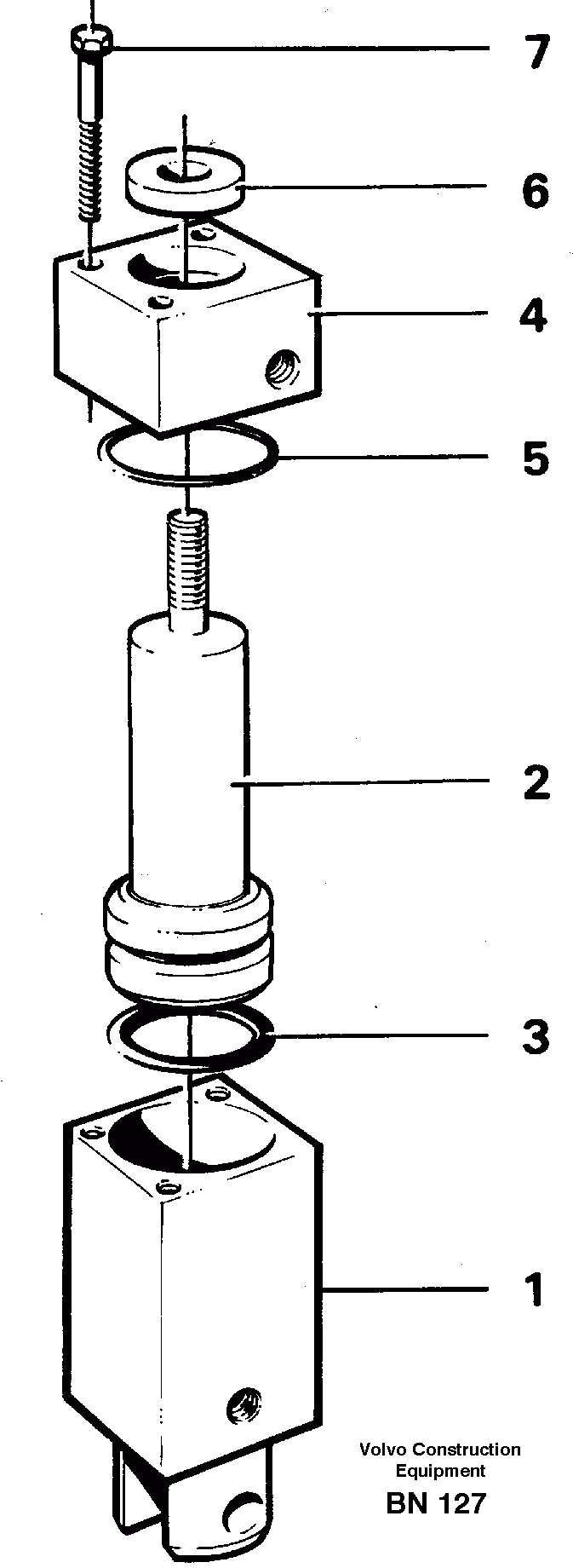 Схема запчастей Volvo A25C - 16576 Pneumatic cylinder A25C