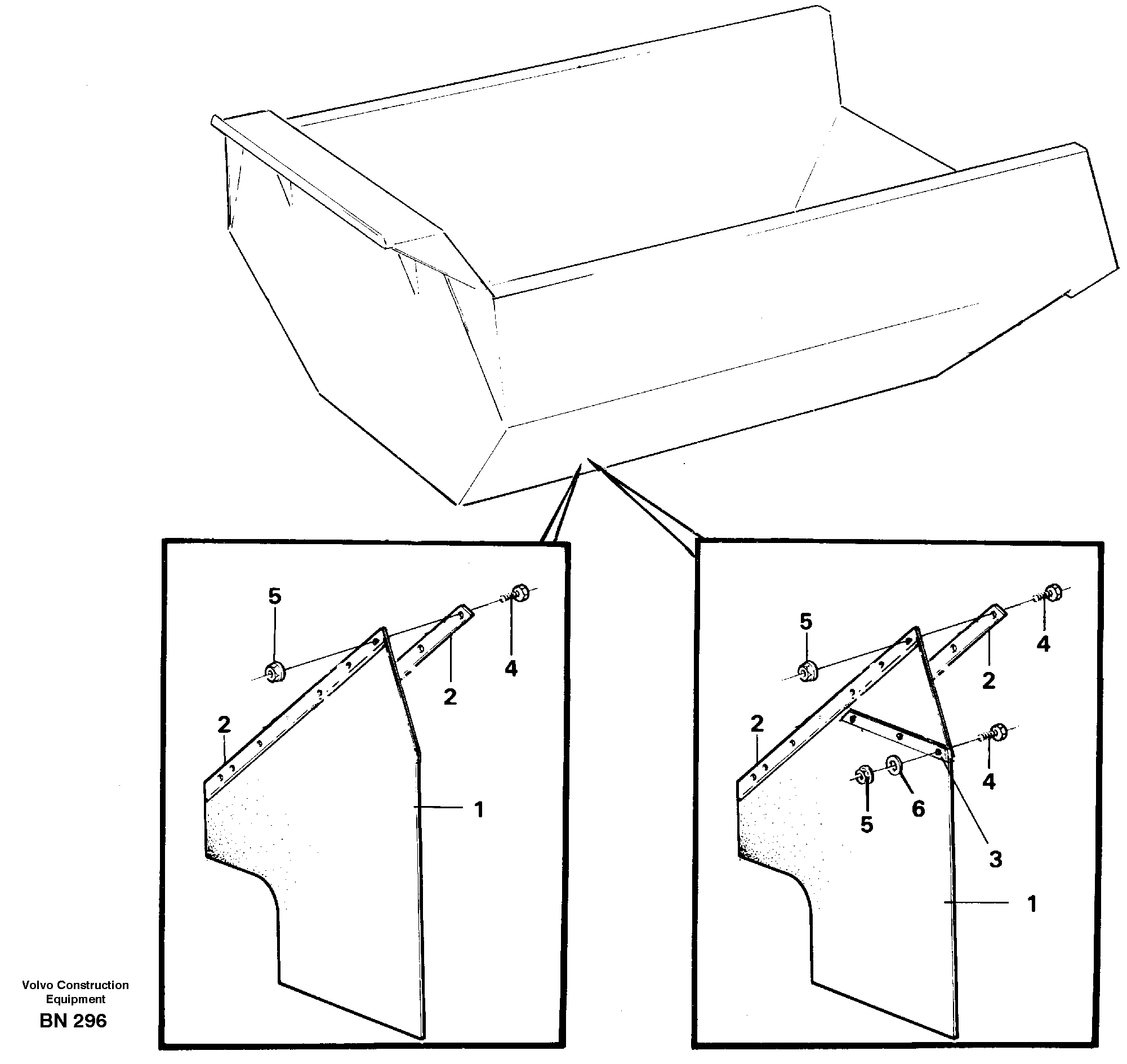 Схема запчастей Volvo A25C - 21899 Mudflap rear A25C