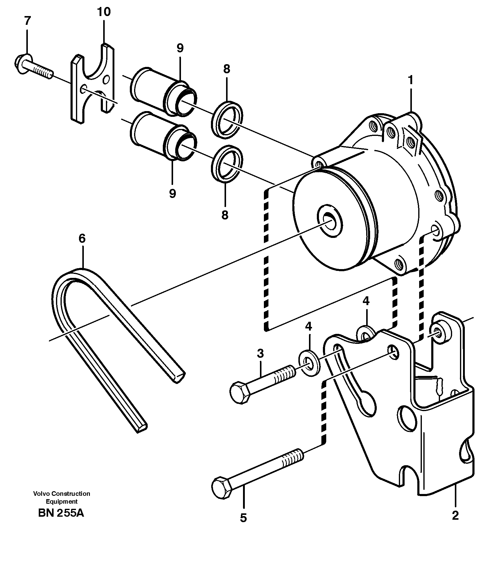 Схема запчастей Volvo A25C - 36350 Waterpump, assembly A25C