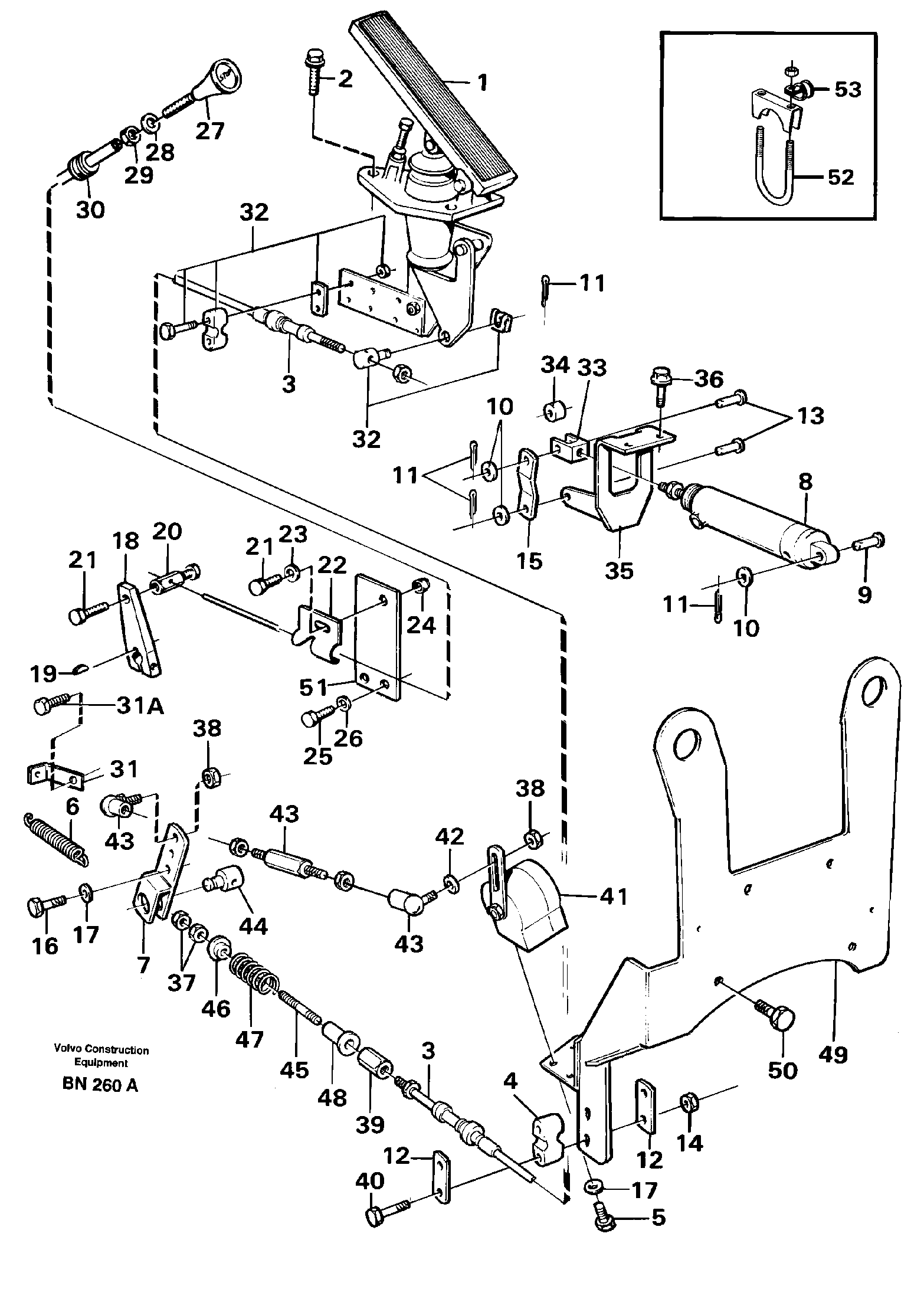 Схема запчастей Volvo A25C - 58889 Regulator control A25C