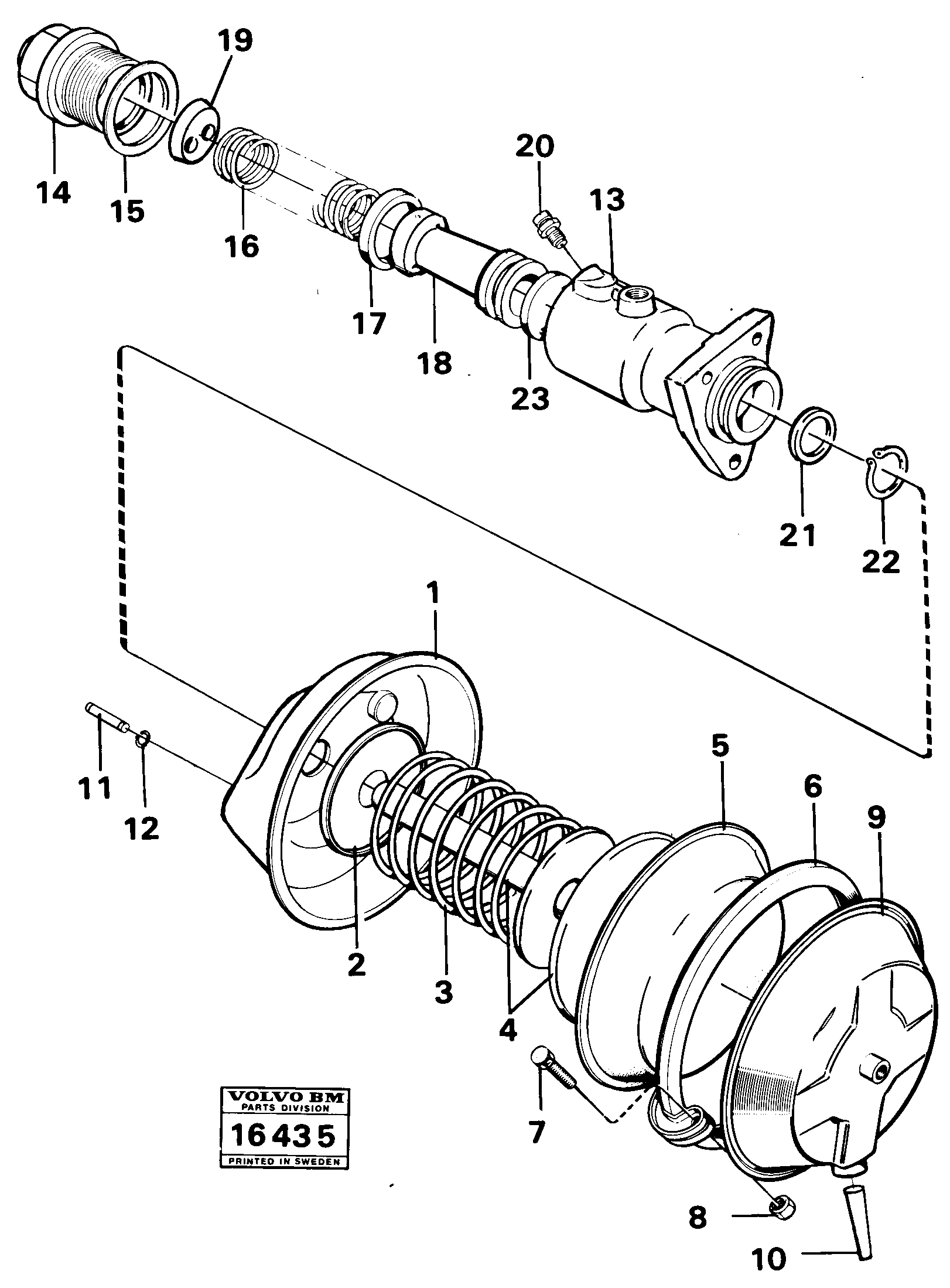 Схема запчастей Volvo 861 861 - 25261 Brake unit 6x6 