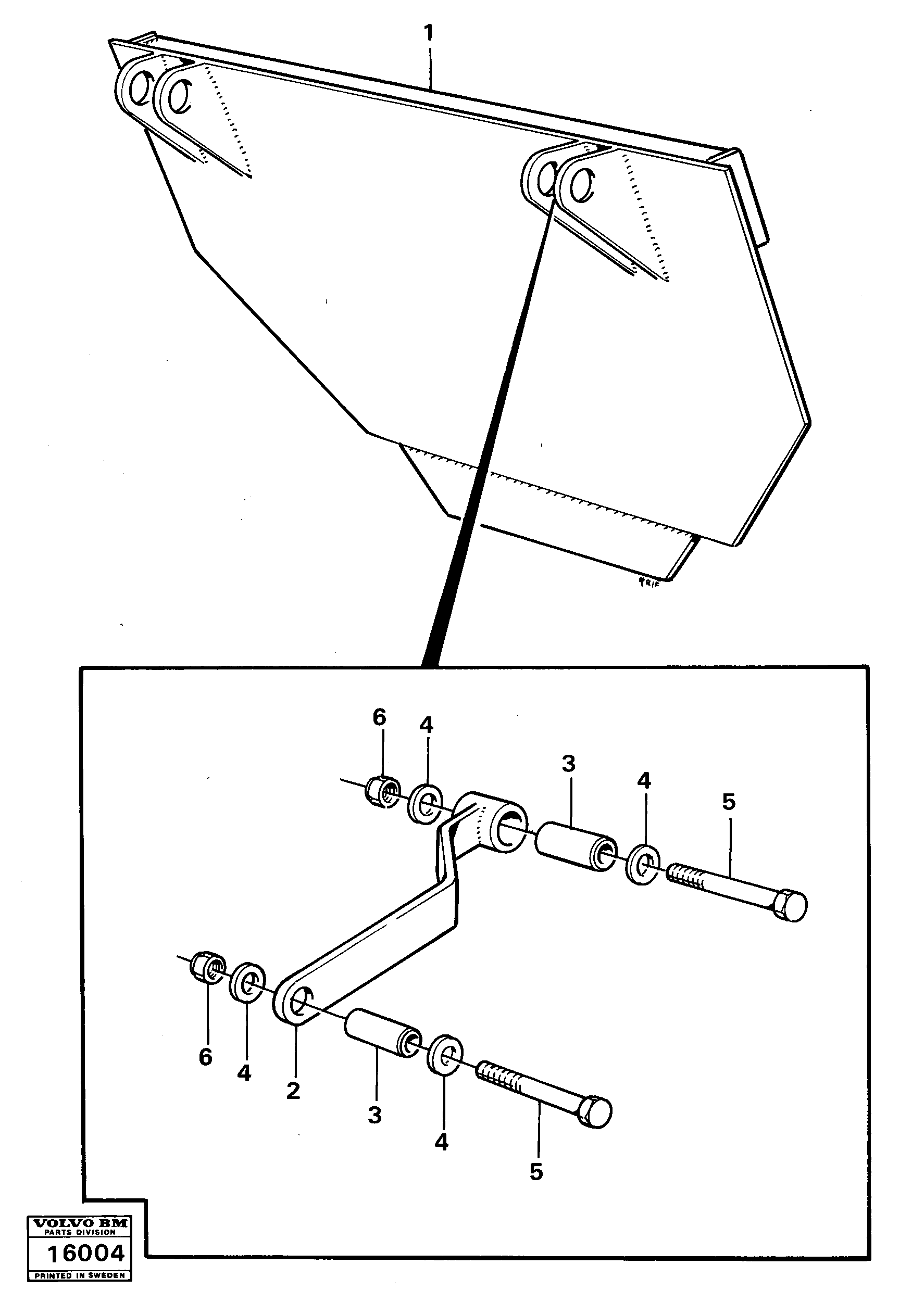 Схема запчастей Volvo 861 861 - 12368 Extra flap 98492 