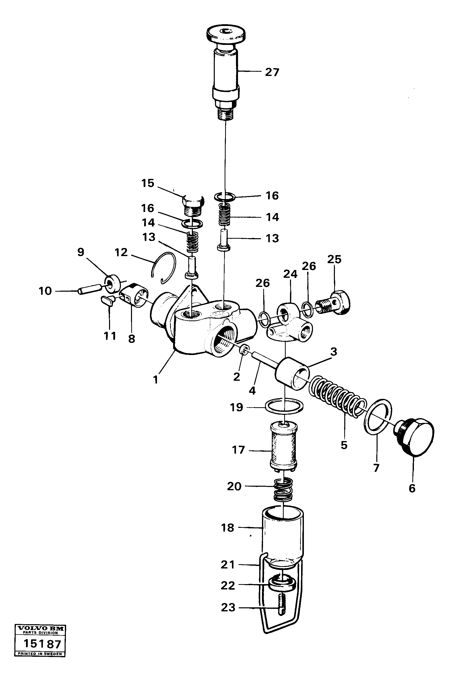 Схема запчастей Volvo 861 861 - 12613 Feed pump 
