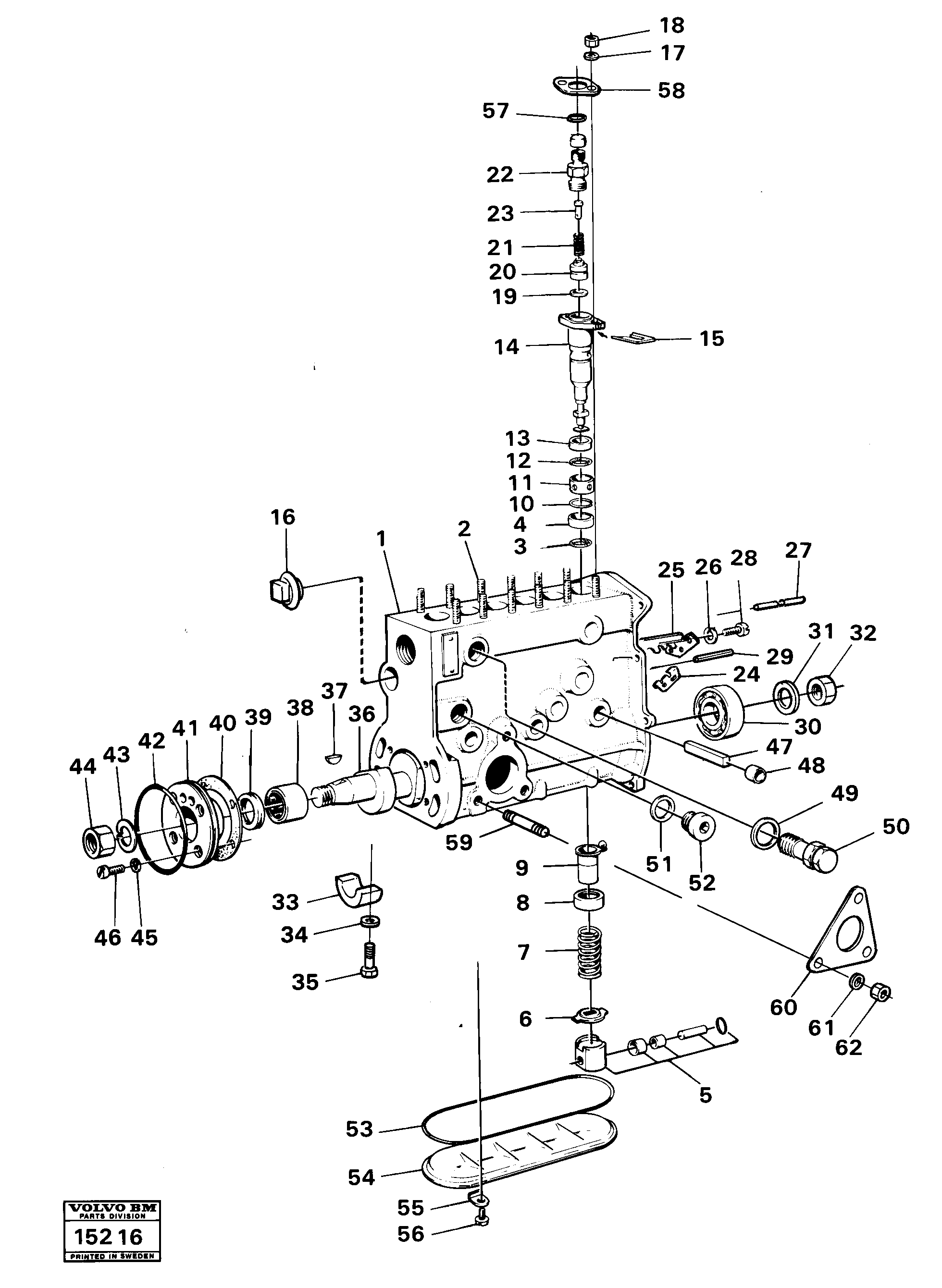 Схема запчастей Volvo 861 861 - 86887 Насос 