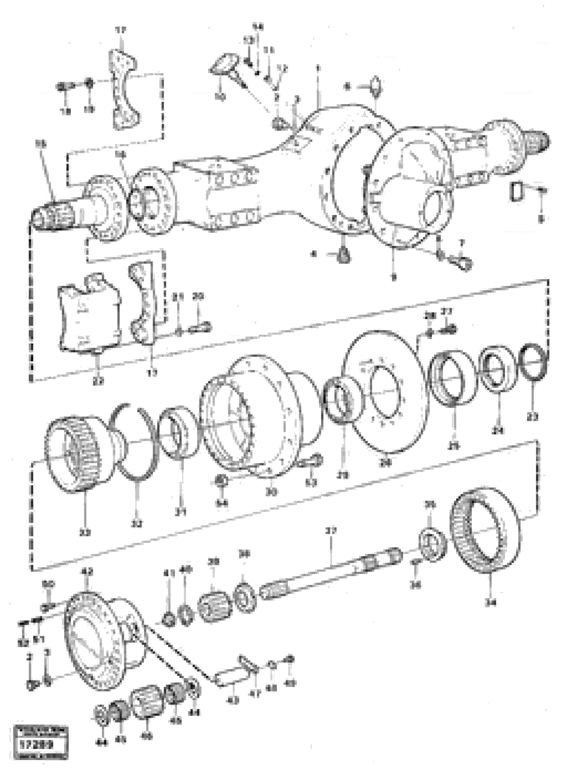 Схема запчастей Volvo 5350 5350 - 90145 Drive shafs 