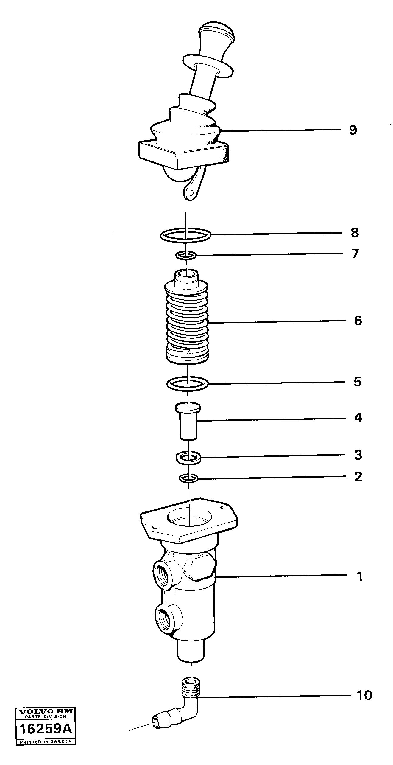 Схема запчастей Volvo 5350 5350 - 11118 Parking brake valve 