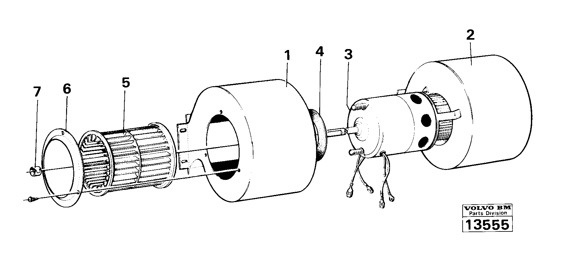 Схема запчастей Volvo 5350 5350 - 2198 Fan 