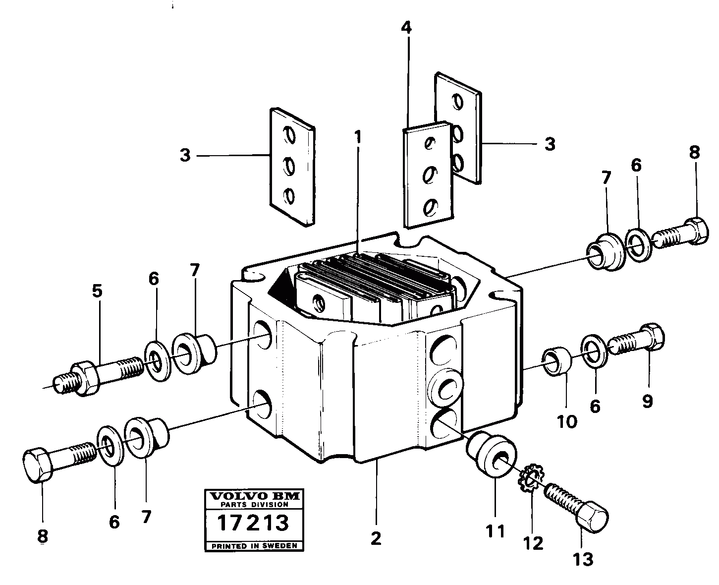 Схема запчастей Volvo 5350 5350 - 11583 Starter element mo 149044 - 
