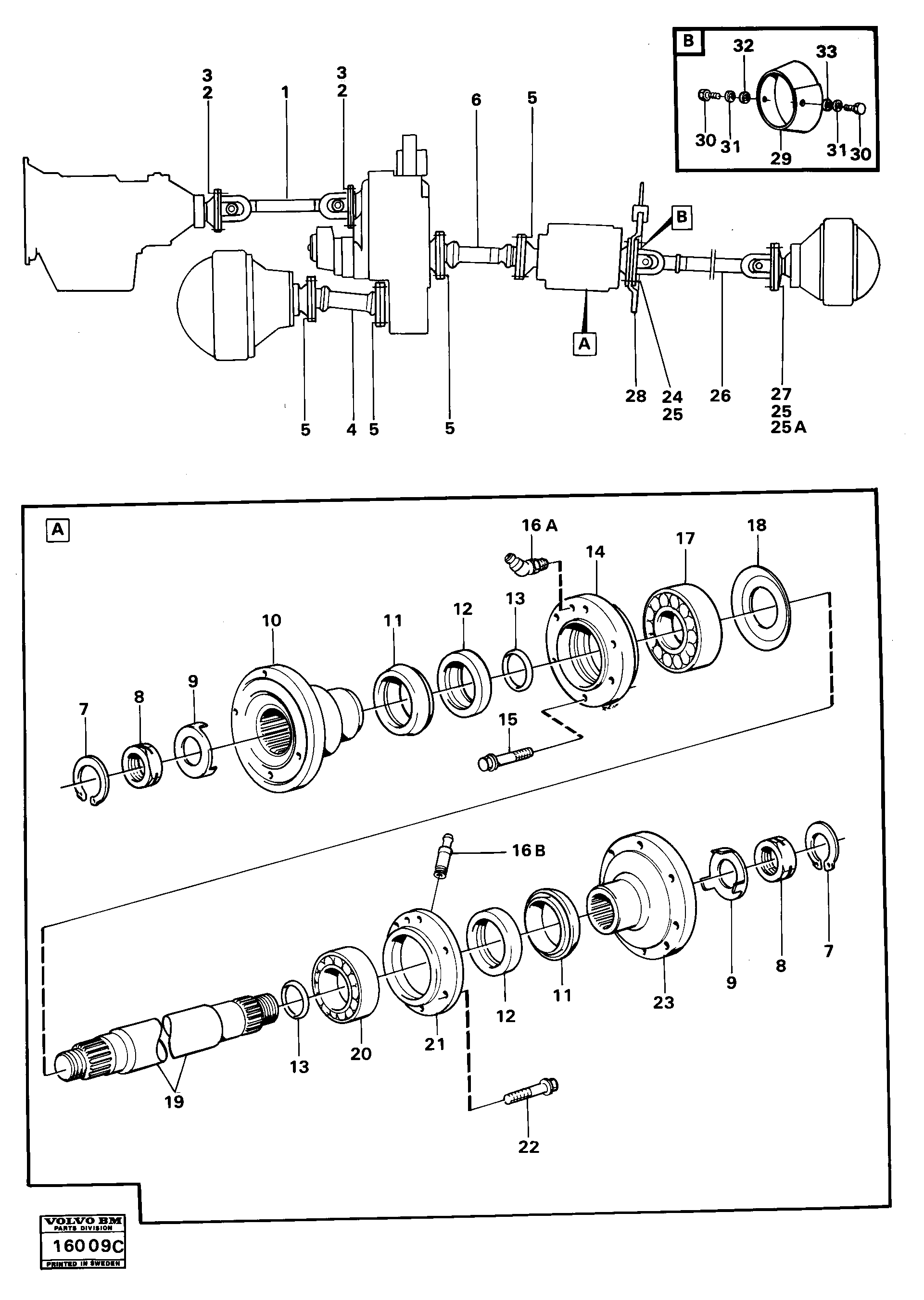 Схема запчастей Volvo 5350 5350 - 105664 Power shafts 