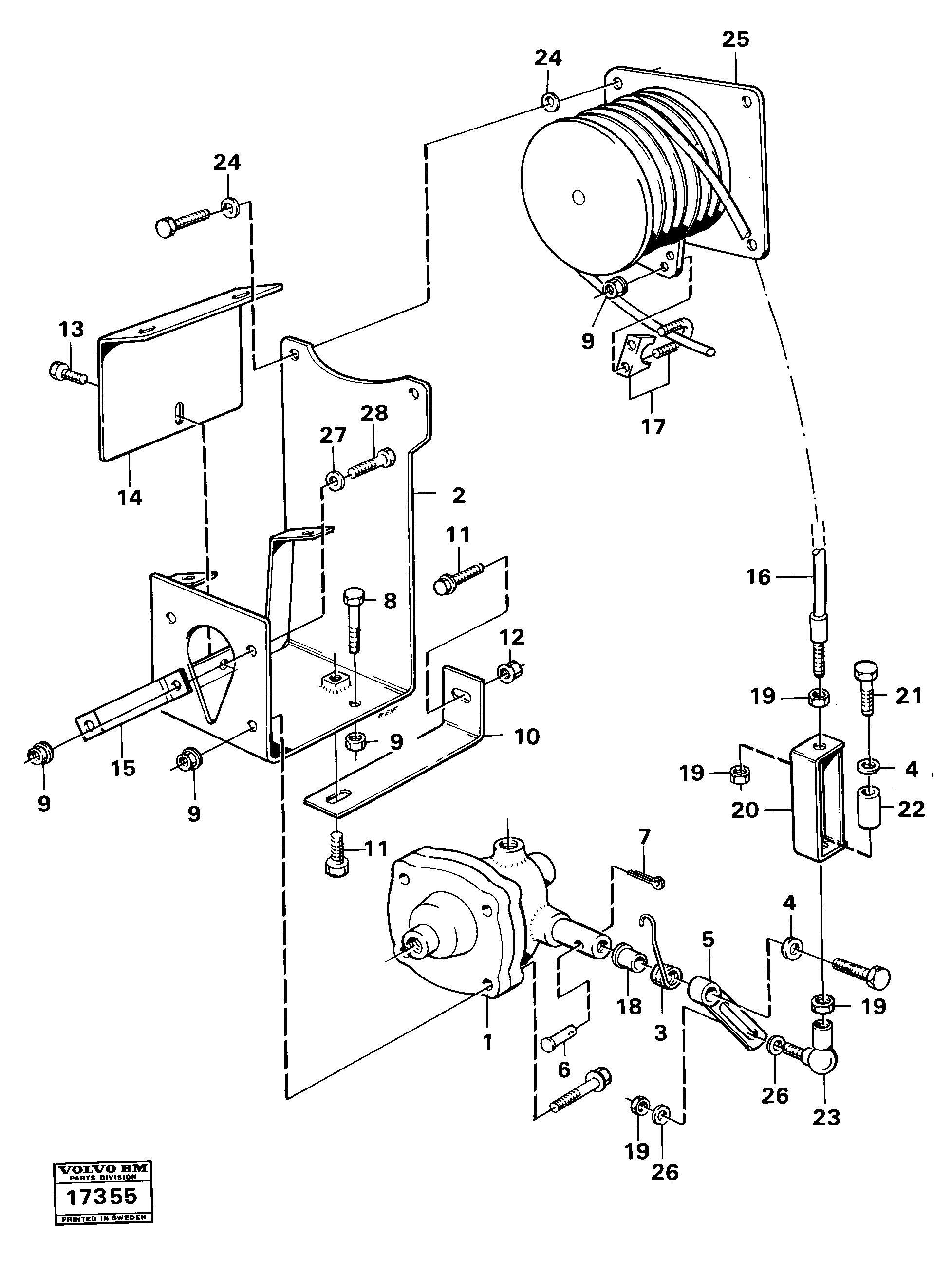 Схема запчастей Volvo 5350B Volvo BM 5350B SER NO 2229 - 3999 - 82892 Load-sensitive valve 