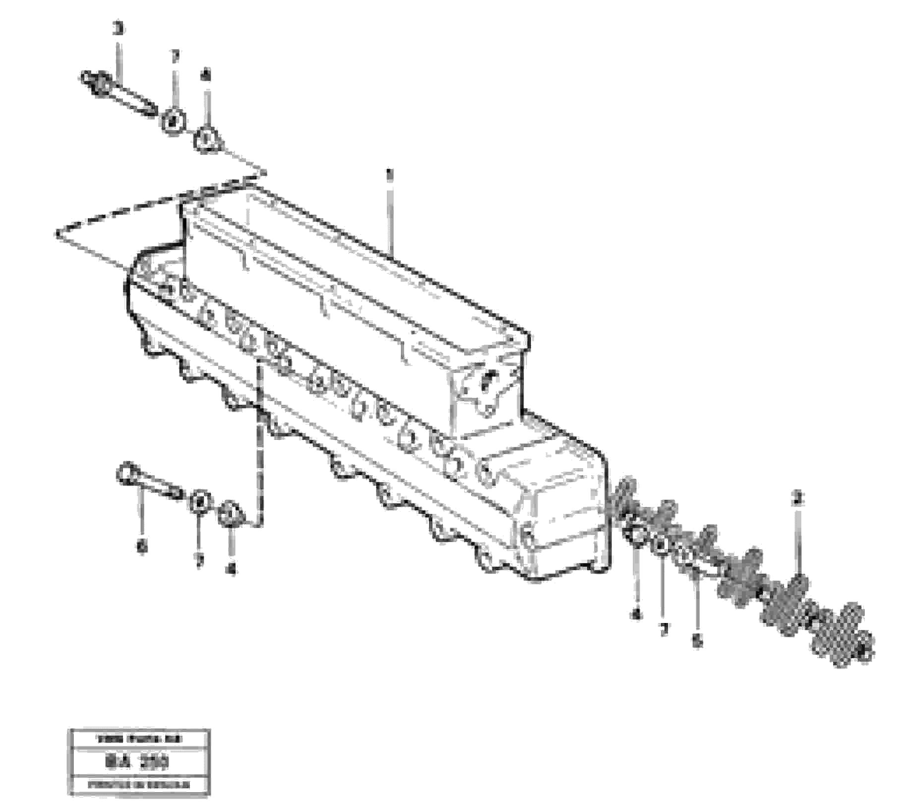 Схема запчастей Volvo A20 VOLVO BM A20 - 15538 Inlet manifold 