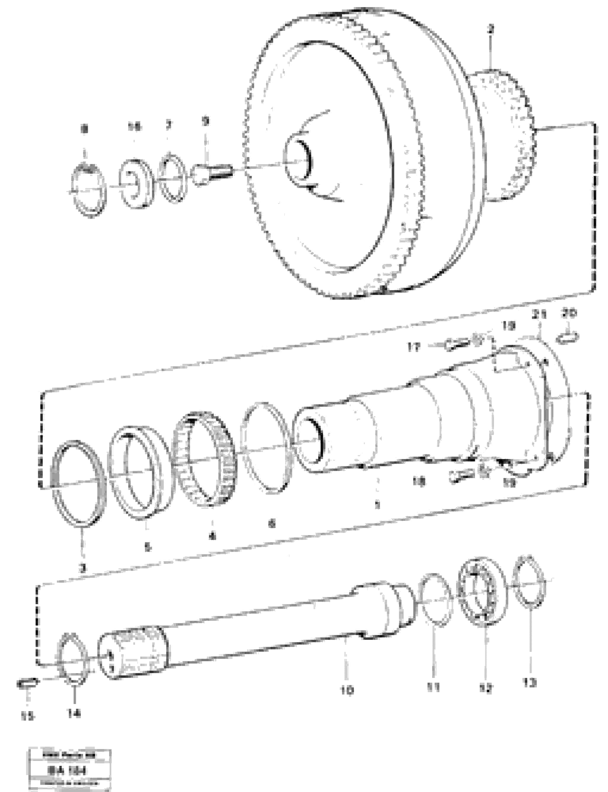 Схема запчастей Volvo A20 VOLVO BM A20 - 18715 Torque converter 