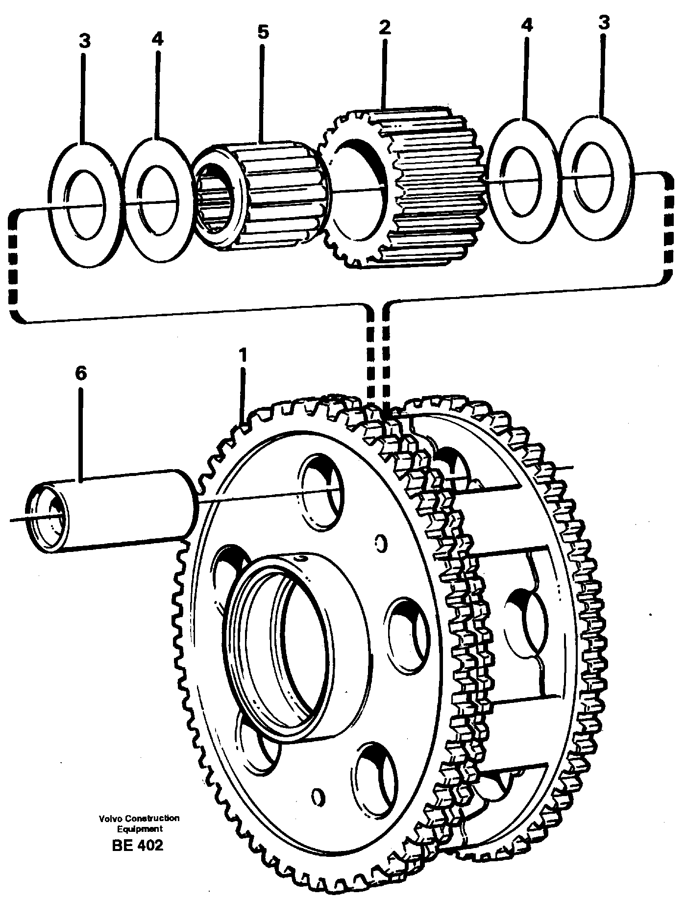 Схема запчастей Volvo A35 Volvo BM A35 - 47897 Planet kit, stage 3 