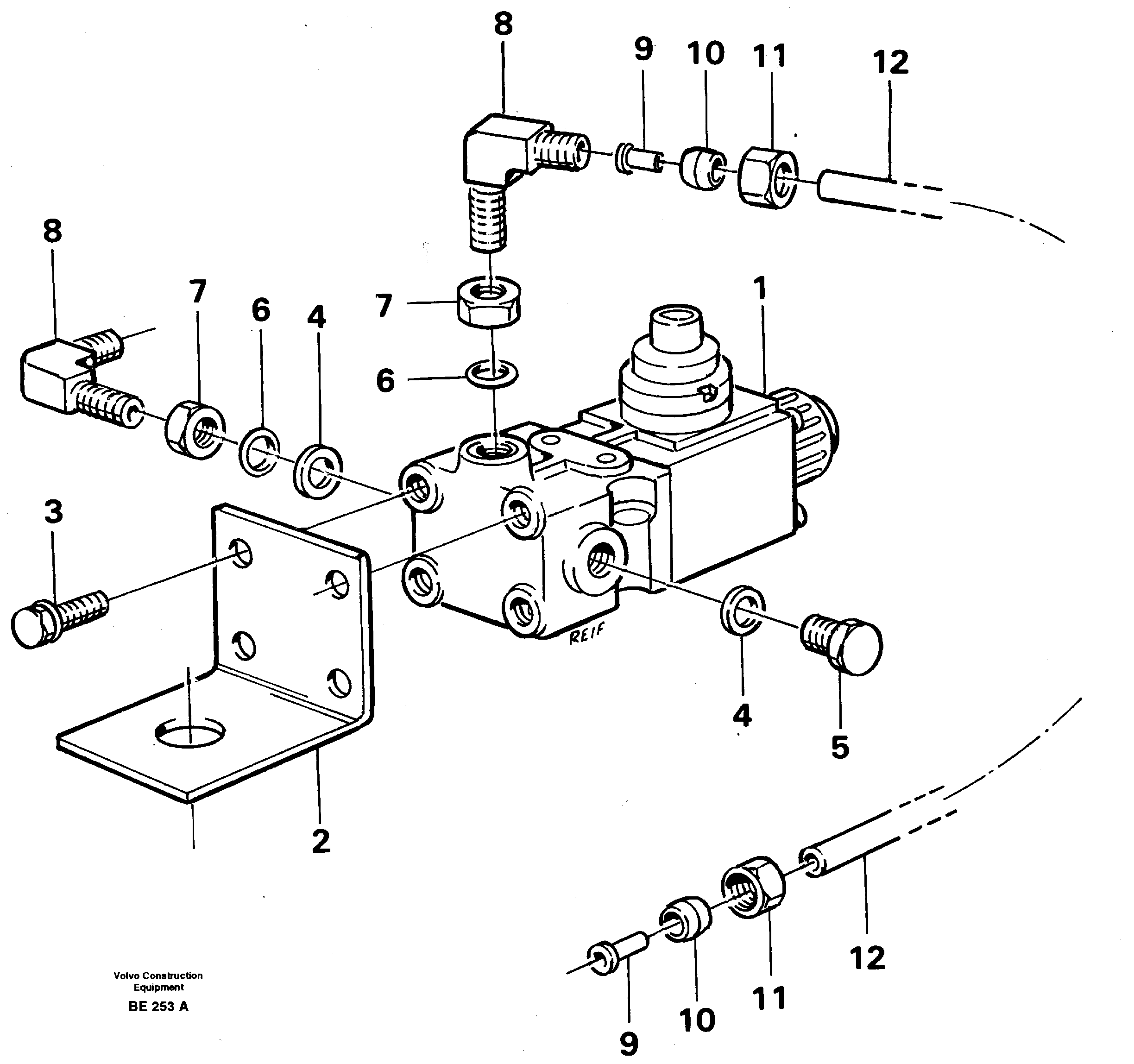 Схема запчастей Volvo A35 Volvo BM A35 - 20099 Blocking valve 