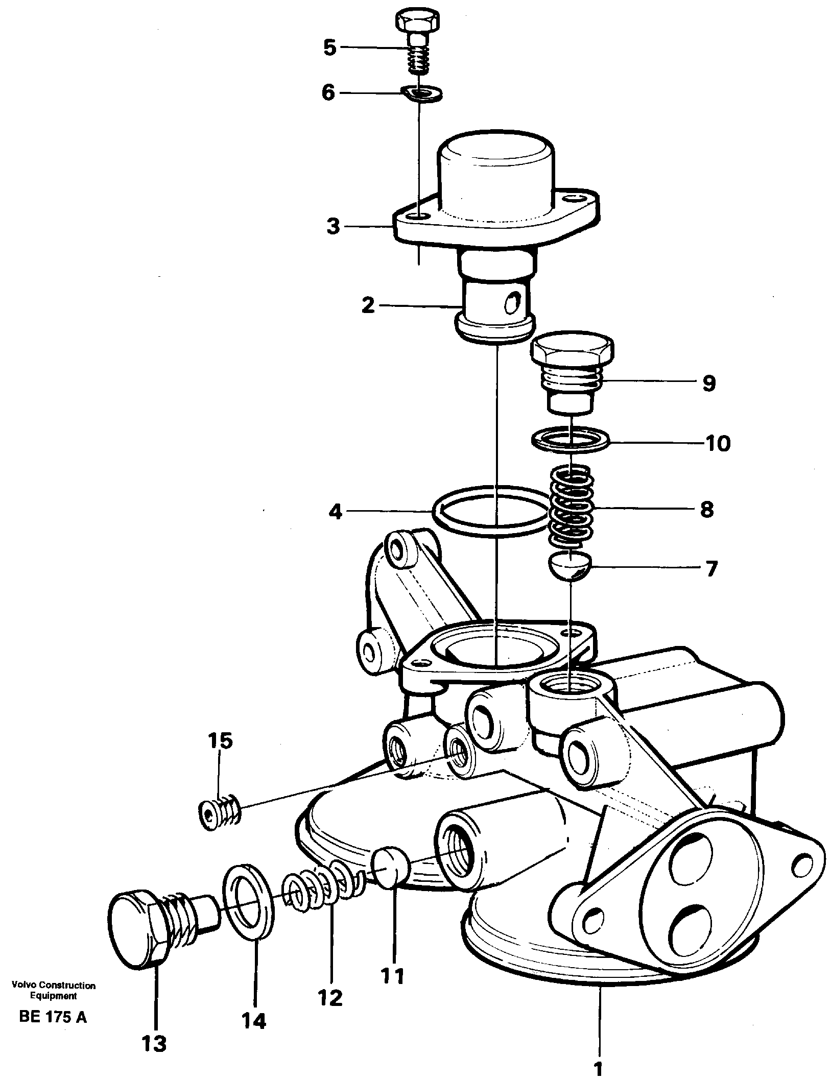 Схема запчастей Volvo A35 Volvo BM A35 - 54006 Housing-oilfilter 