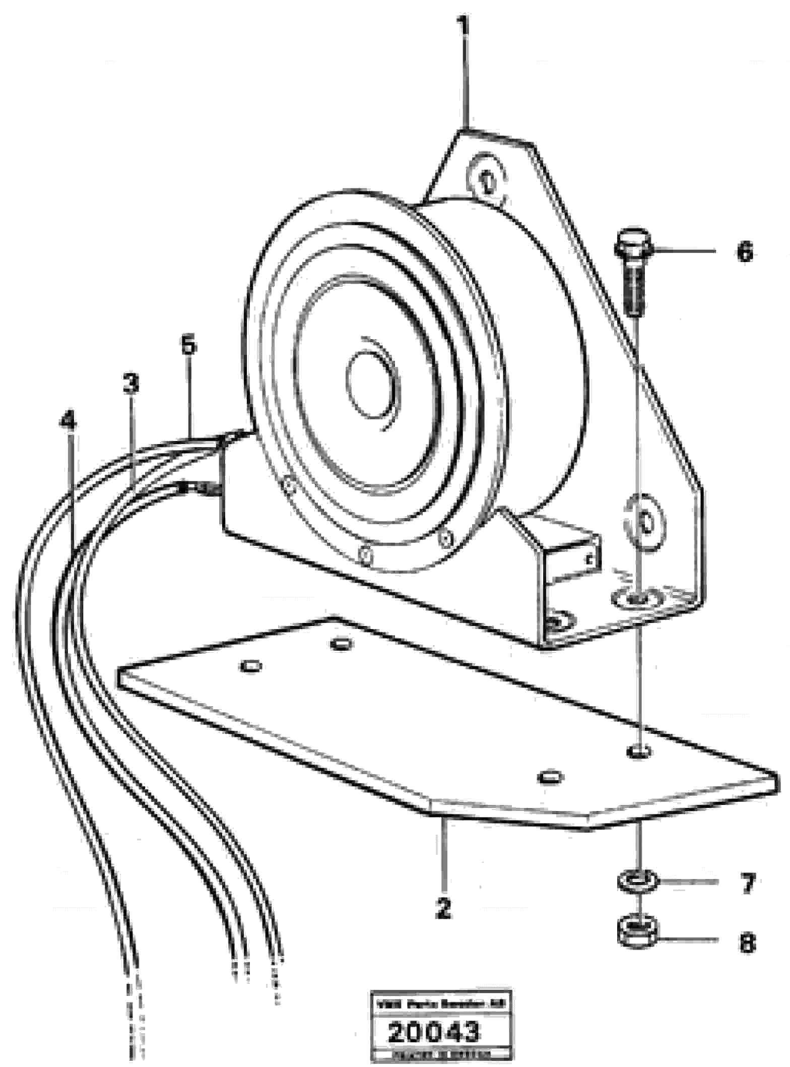 Схема запчастей Volvo A25 VOLVO BM VOLVO BM A25 - 89354 Rev. warning unit 90859 