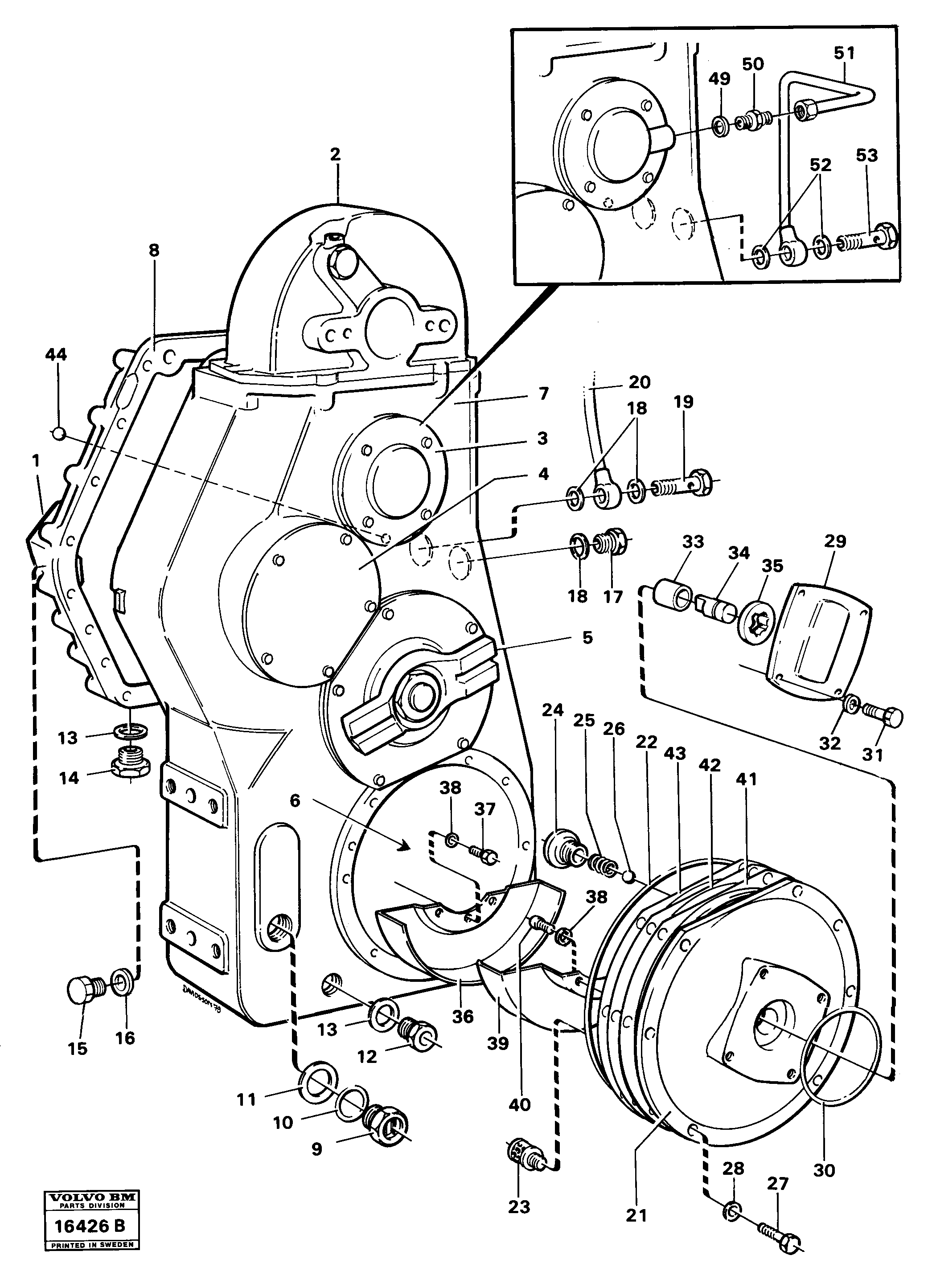 Схема запчастей Volvo A25 VOLVO BM VOLVO BM A25 - 55608 Drop box fl 652 b Prod Nr 30848 