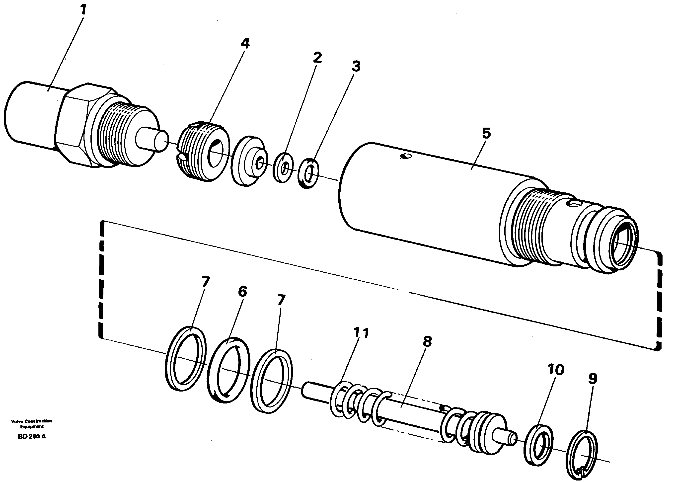 Схема запчастей Volvo A30 VOLVO BM VOLVO BM A30 - 5300 Pressure sensor 