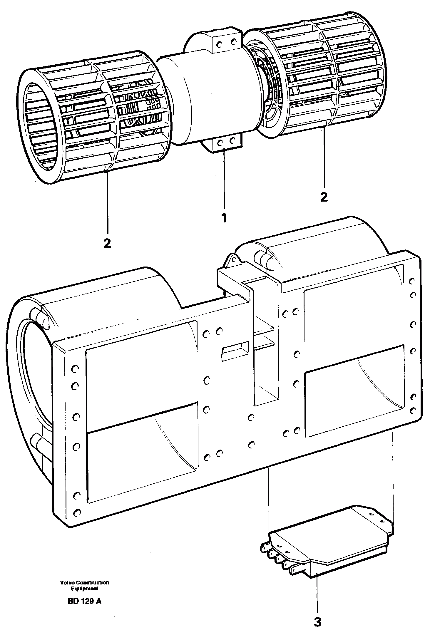 Схема запчастей Volvo A30 VOLVO BM VOLVO BM A30 - 28107 Fan 
