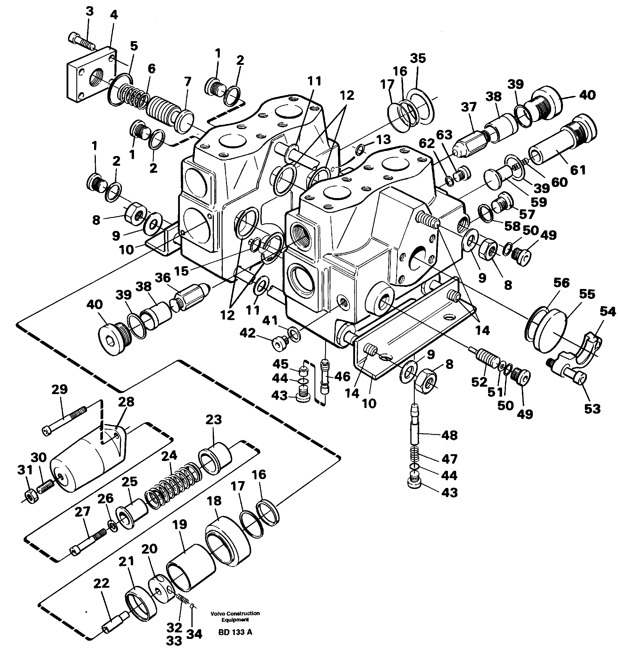 Схема запчастей Volvo A30 VOLVO BM VOLVO BM A30 - 64178 Tip valve 