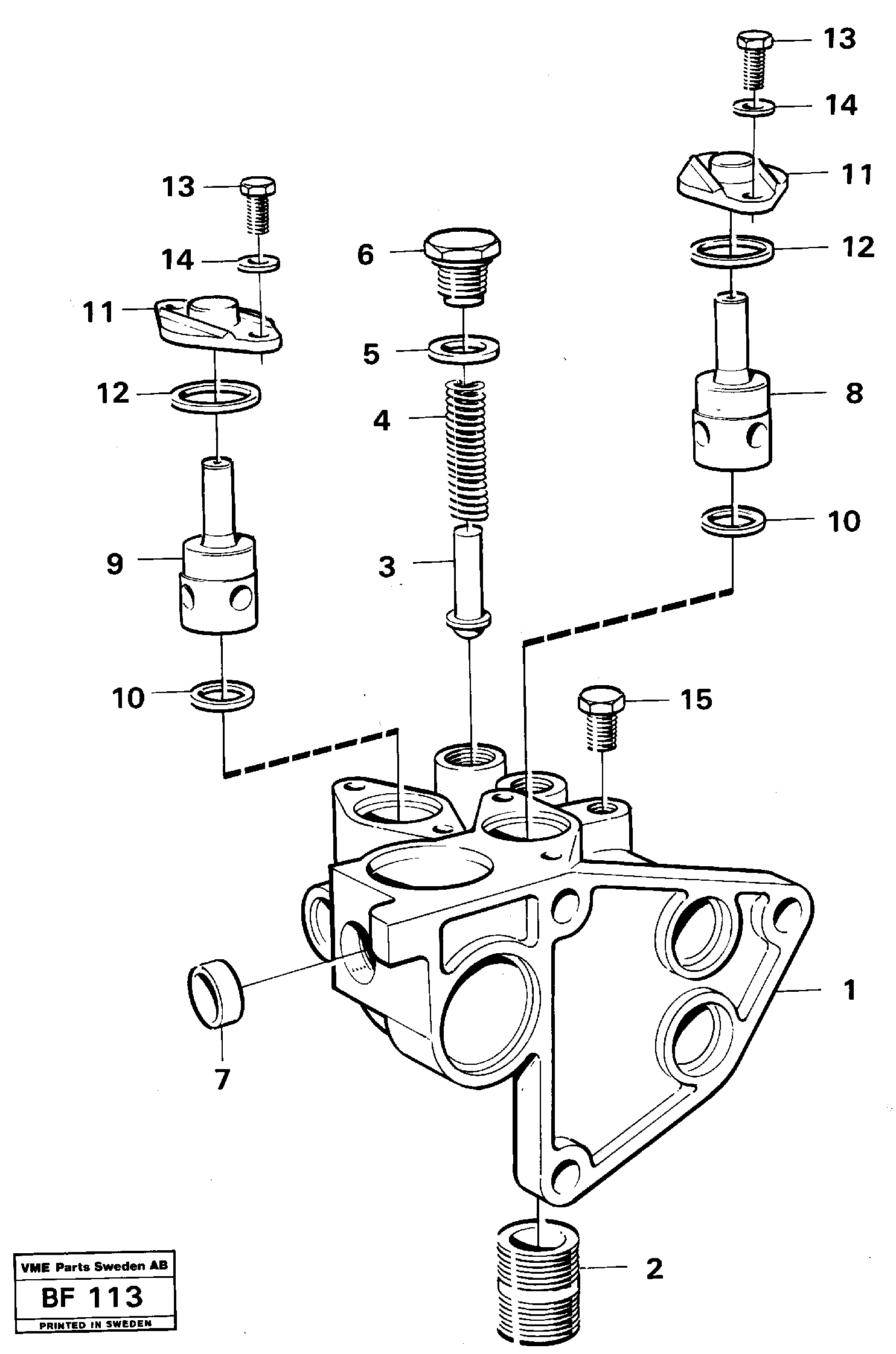 Схема запчастей Volvo A25B A25B - 53999 Housing-oilfilter 