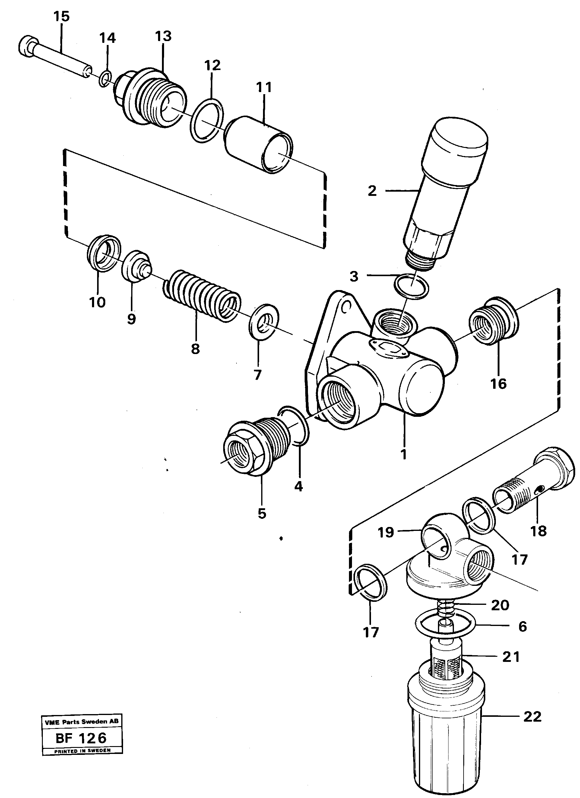 Схема запчастей Volvo A25B A25B - 105684 Feed pump 