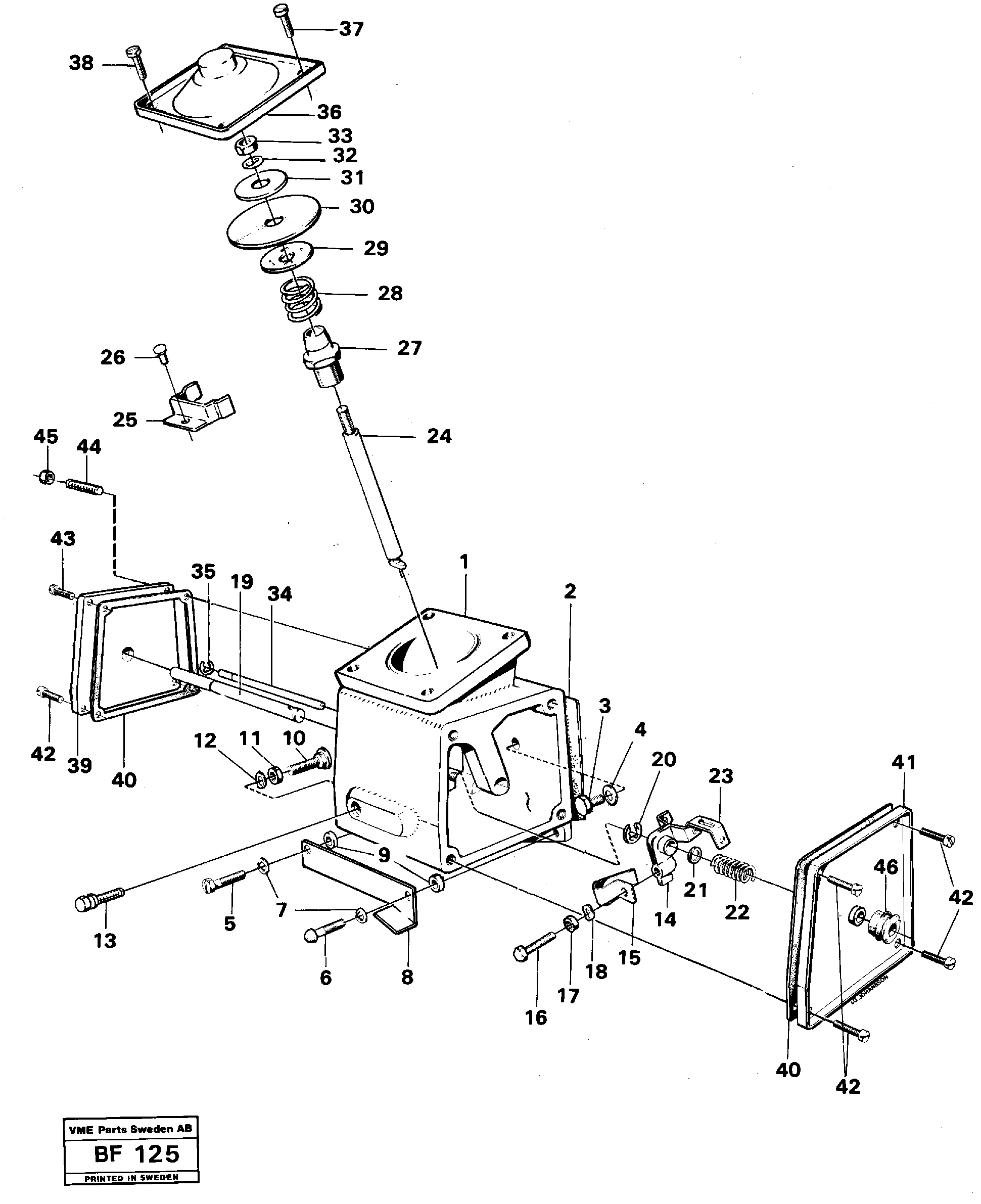 Схема запчастей Volvo A25B A25B - 21987 Smoke limiter 