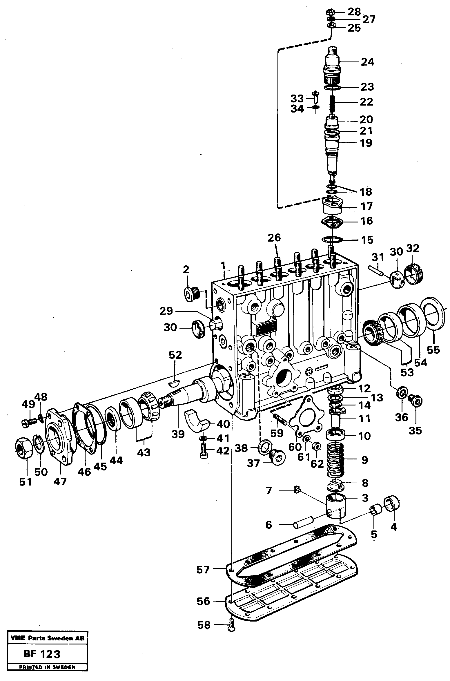 Схема запчастей Volvo A25B A25B - 86579 Насос 