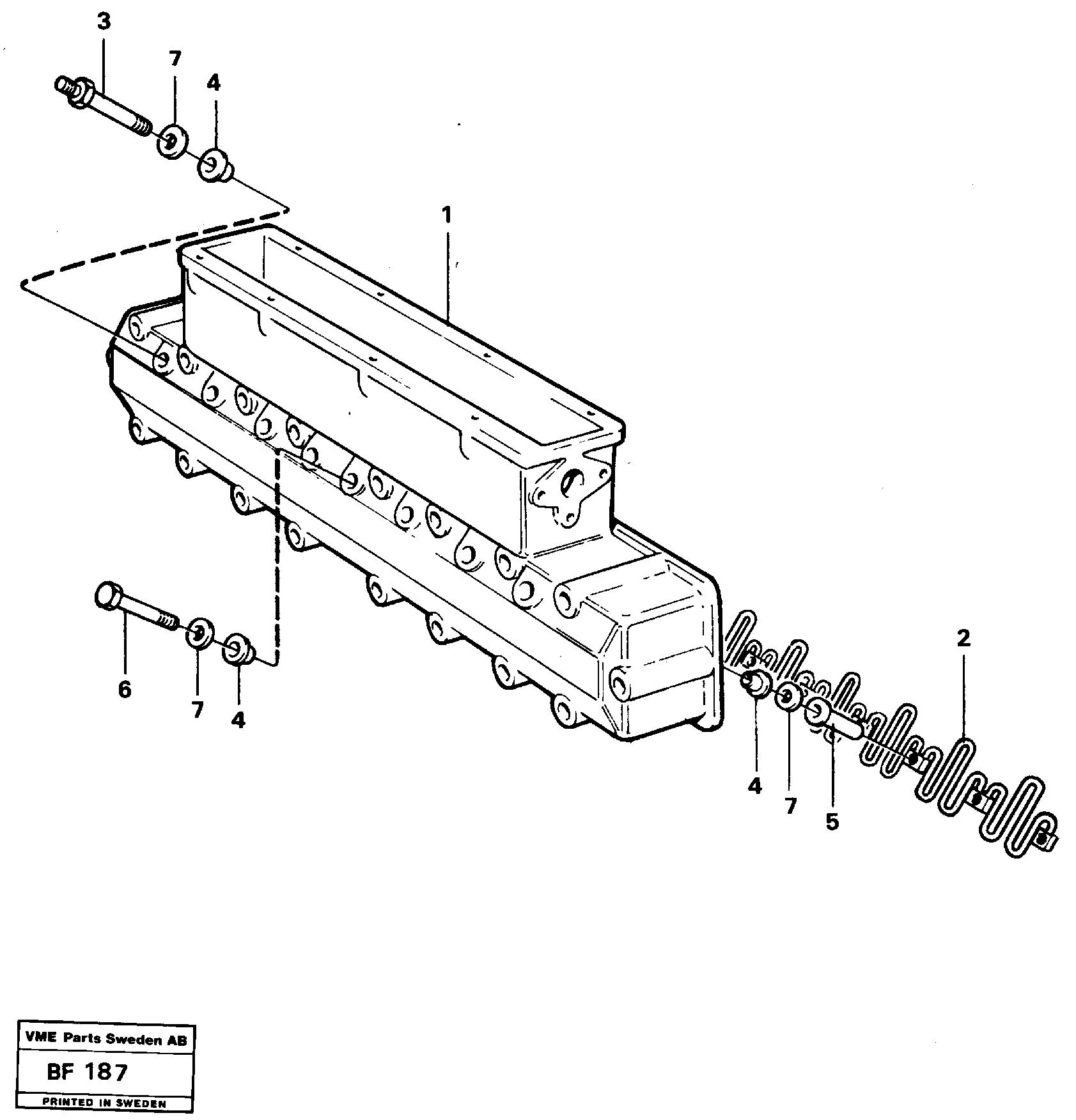 Схема запчастей Volvo A25B A25B - 24778 Inlet manifold 