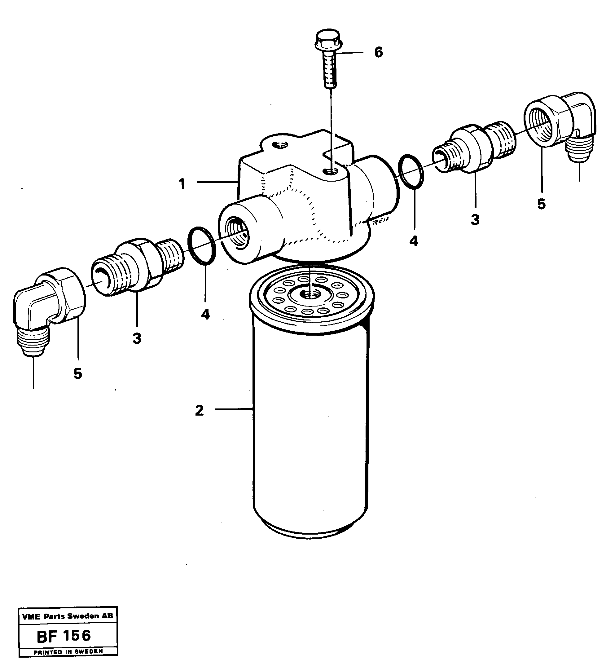 Схема запчастей Volvo A25B A25B - 40924 Oil filter, cooling fan 