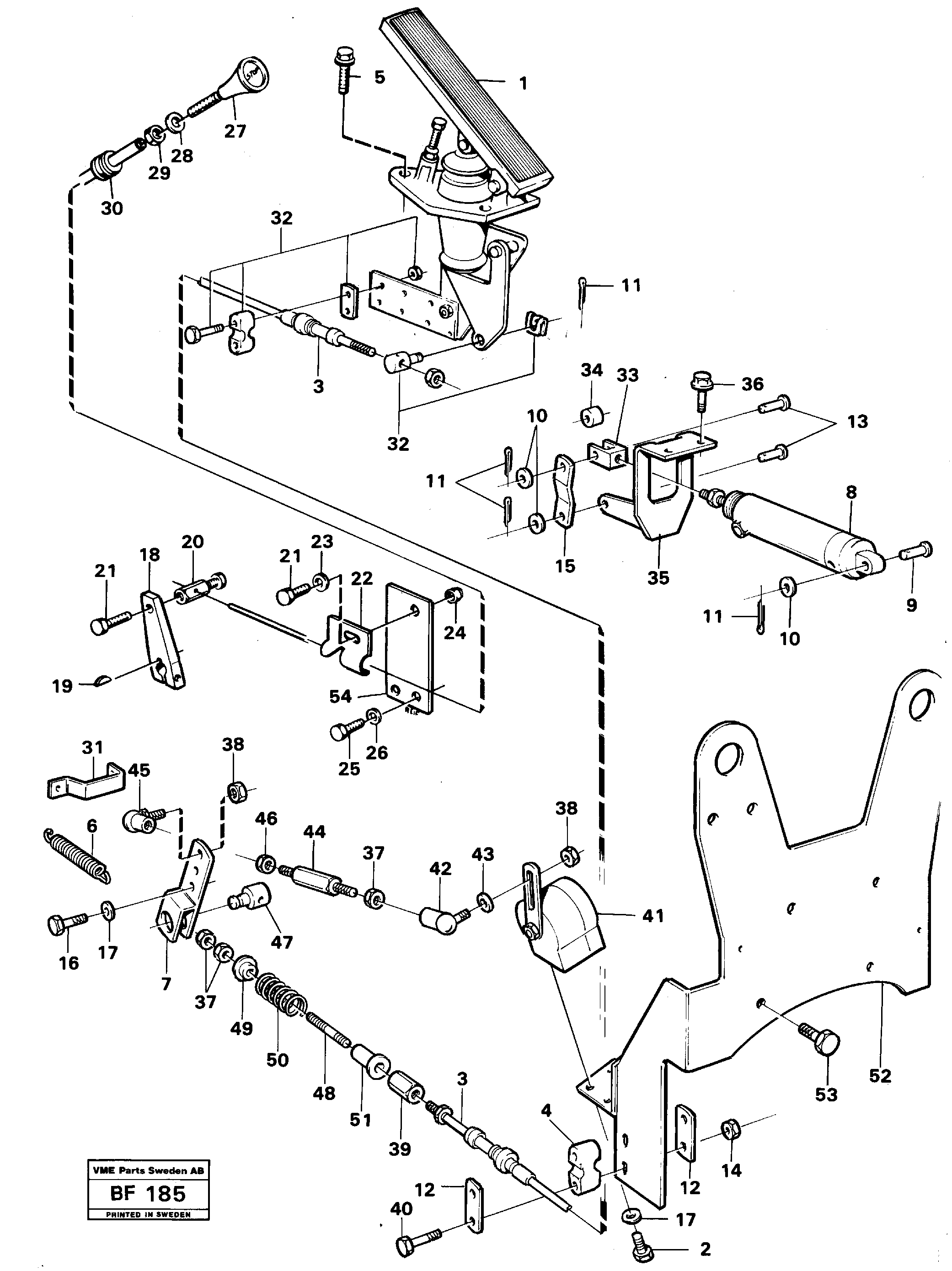 Схема запчастей Volvo A25B A25B - 24459 Regulator control 