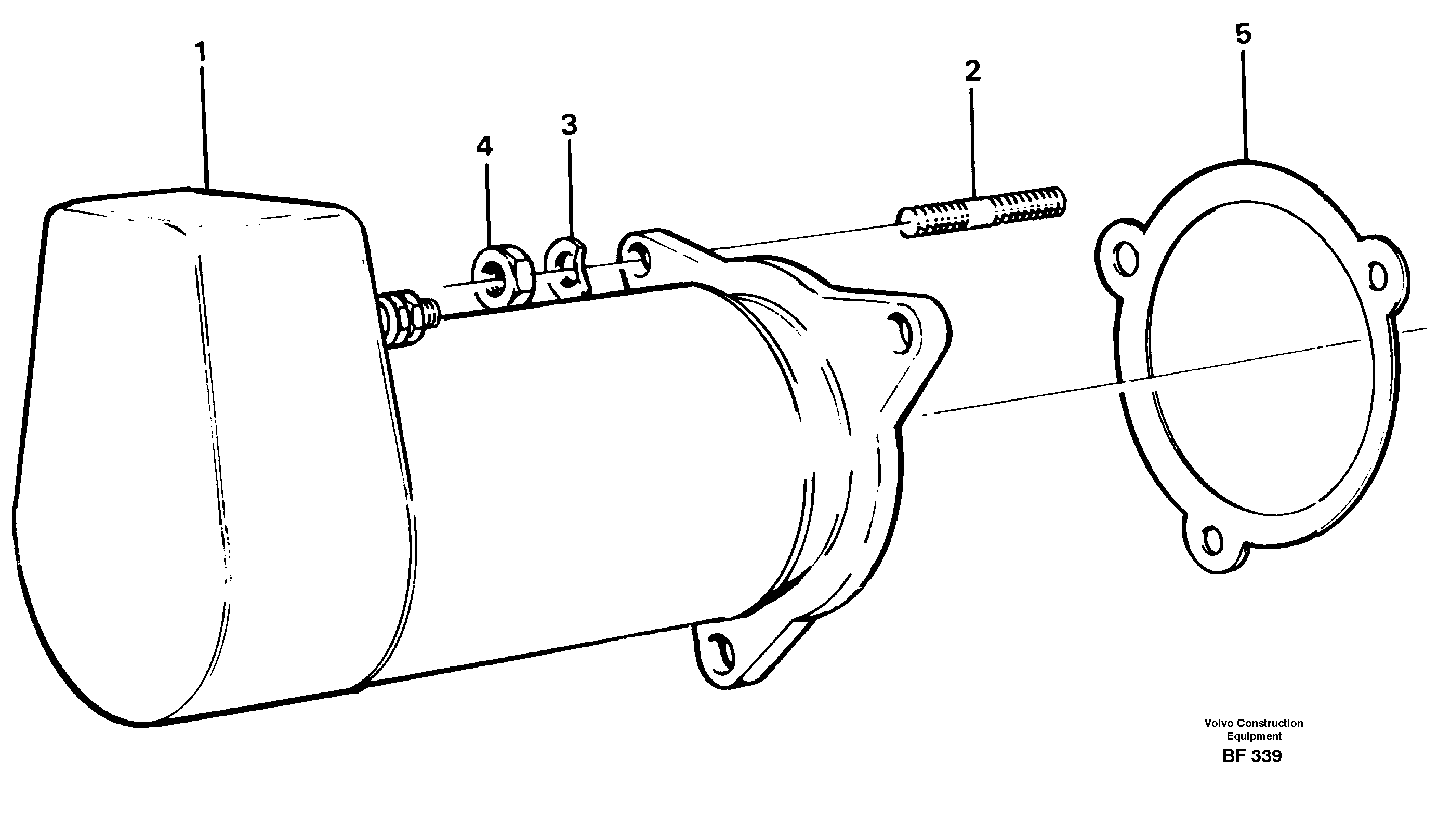 Схема запчастей Volvo A25B A25B - 50506 Starter motor, mounting 