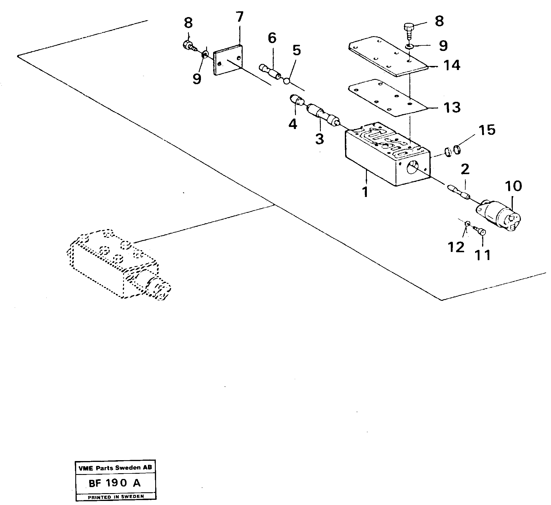 Схема запчастей Volvo A25B A25B - 46874 Valves 