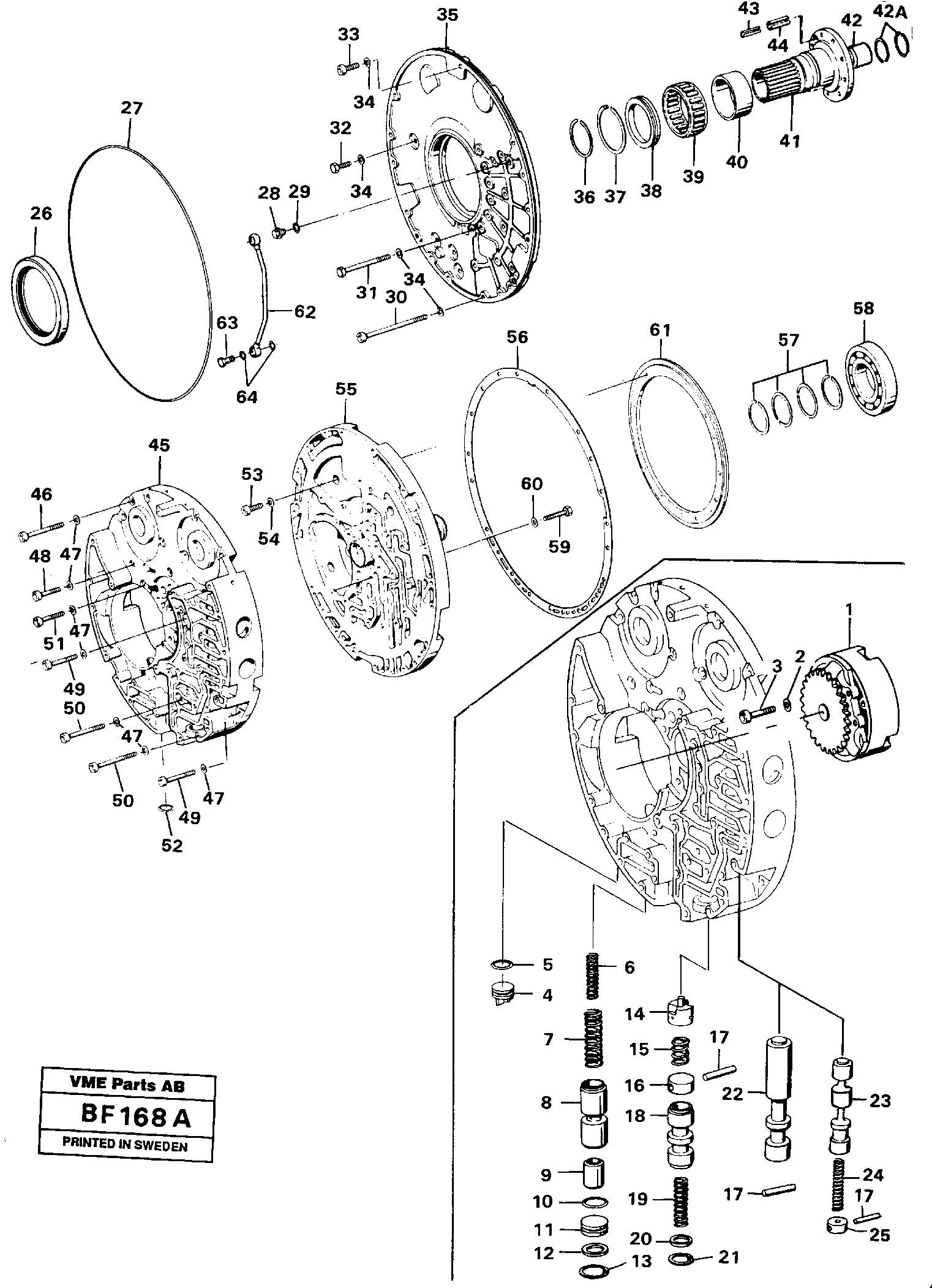 Схема запчастей Volvo A25B A25B - 48125 Oil distributor 