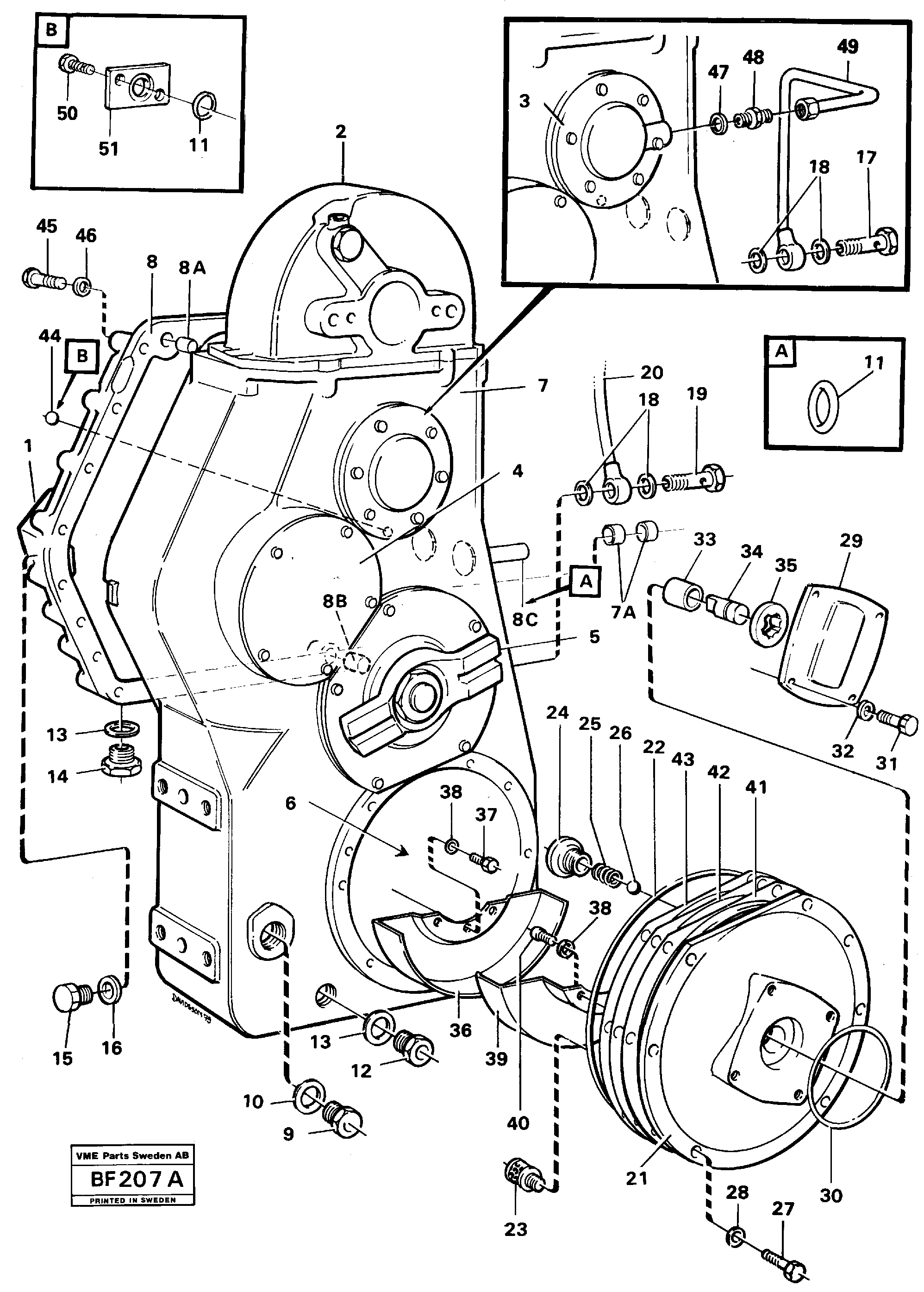 Схема запчастей Volvo A25B A25B - 20649 Drop box 