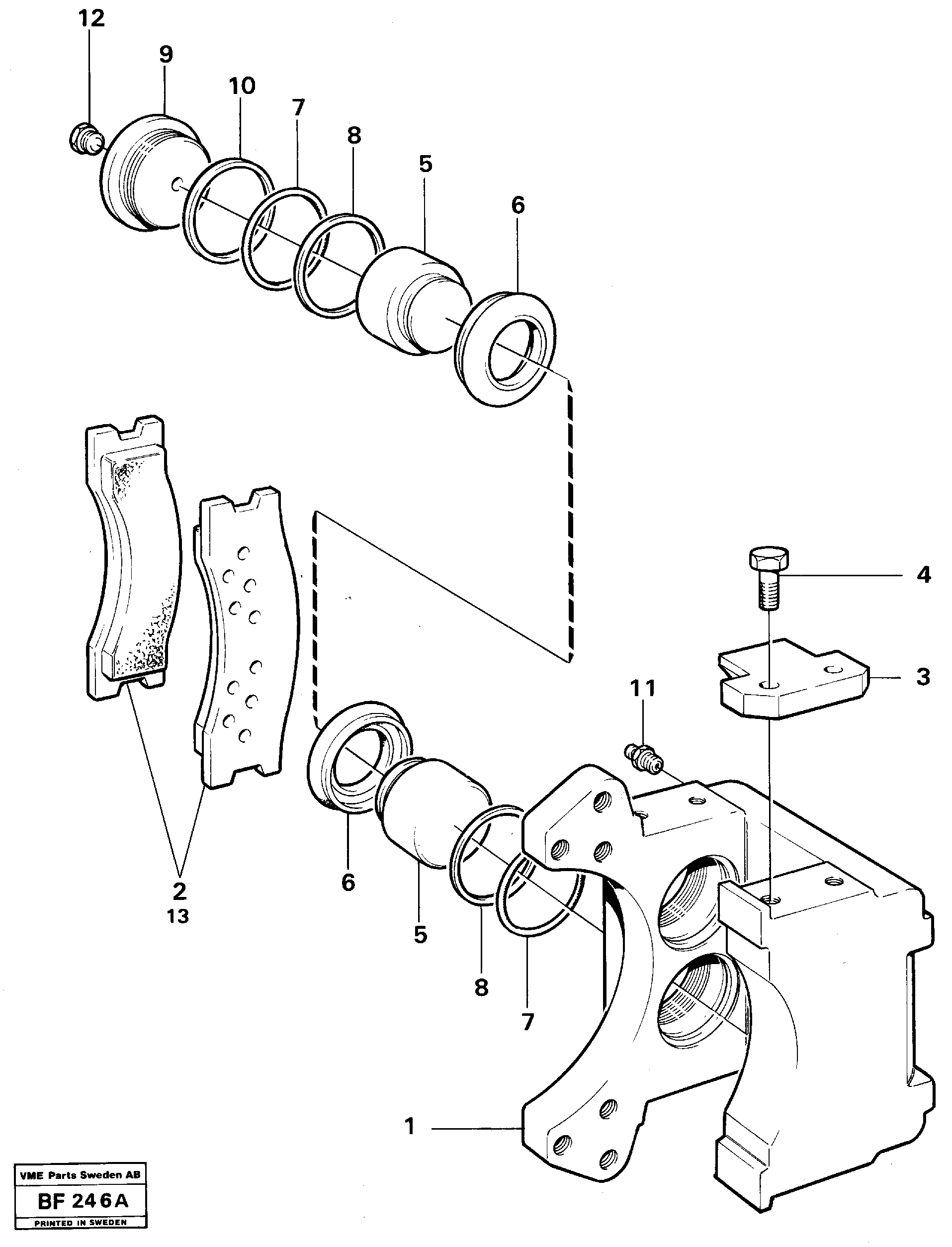 Схема запчастей Volvo A25B A25B - 21528 Disc brake 