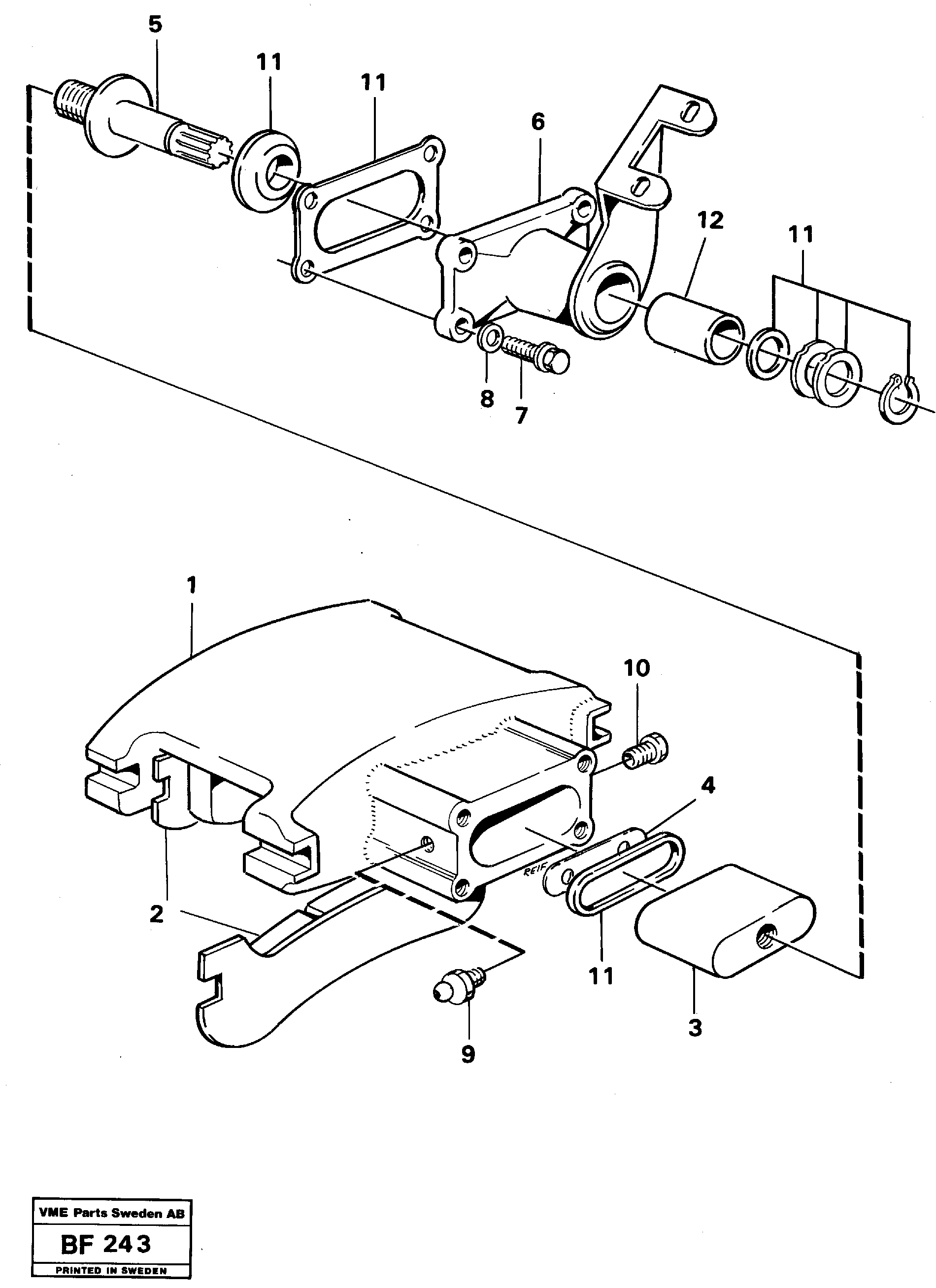 Схема запчастей Volvo A25B A25B - 21529 Parking brake 6 X 6 