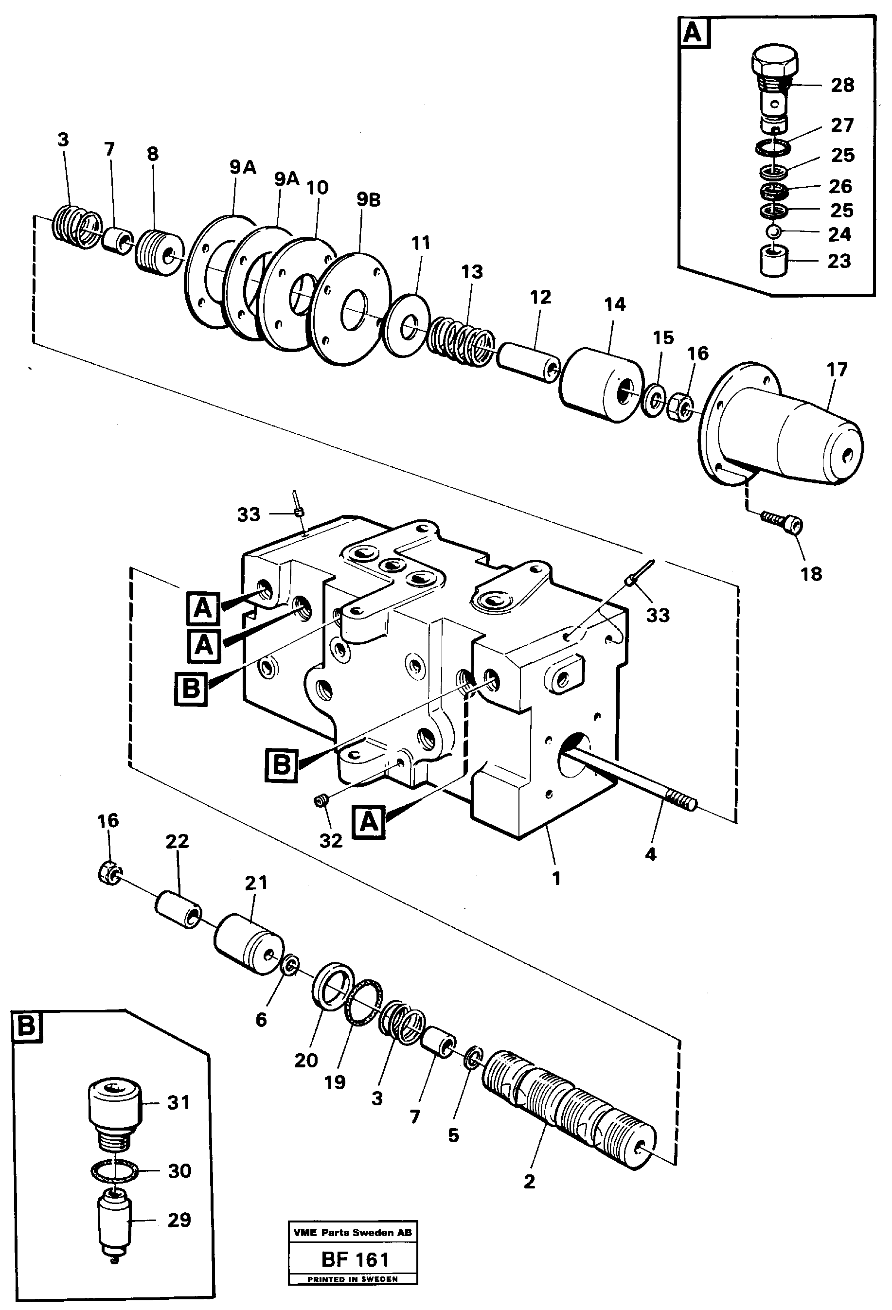 Схема запчастей Volvo A25B A25B - 21823 Steering unit 