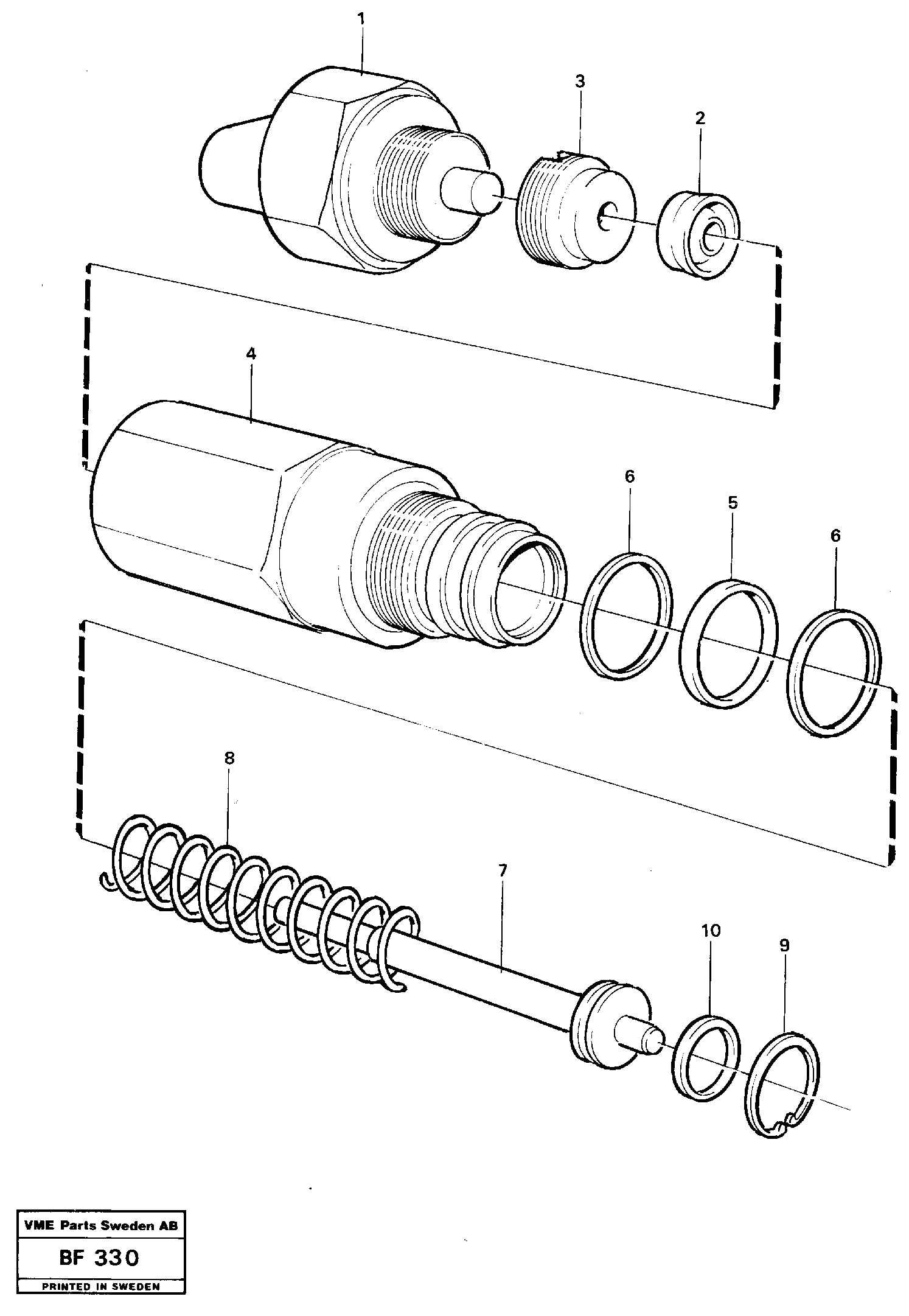 Схема запчастей Volvo A25B A25B - 45803 Pressure sensor 