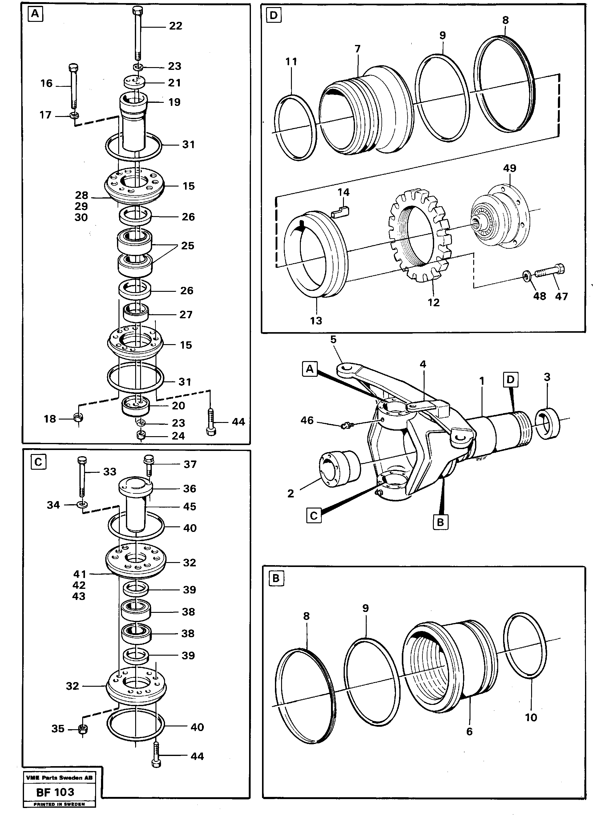 Схема запчастей Volvo A25B A25B - 97481 Hitch 