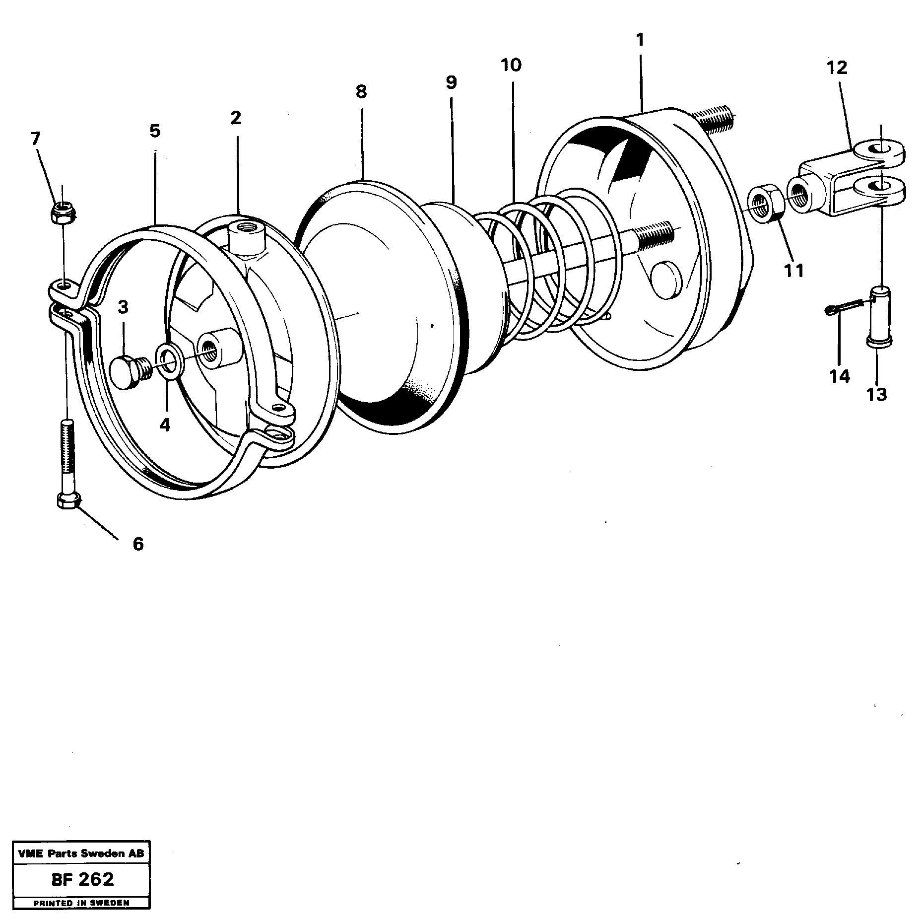 Схема запчастей Volvo A25B A25B - 48136 Control cylinder 