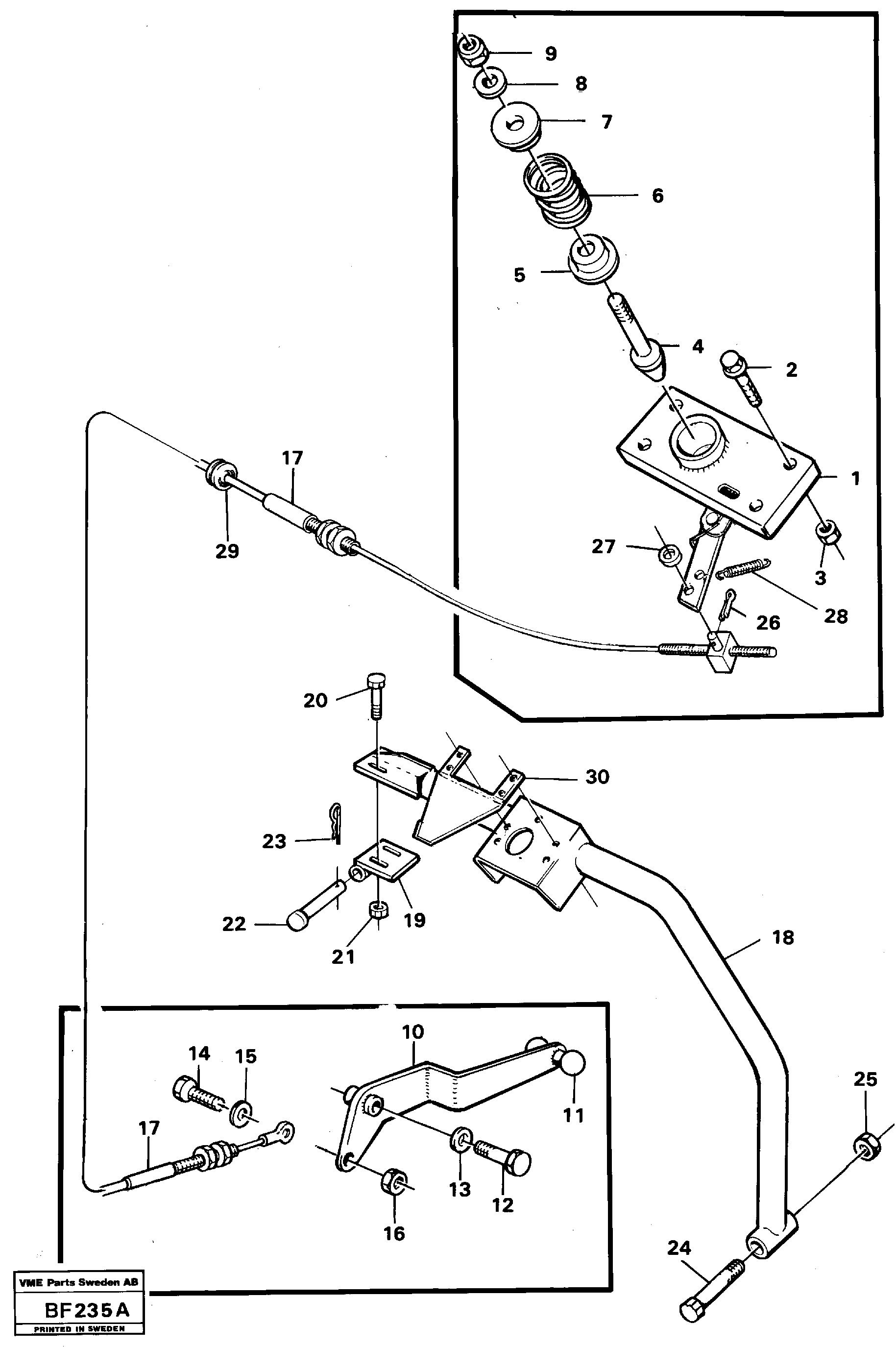 Схема запчастей Volvo A25B A25B - 85389 Hood lock 