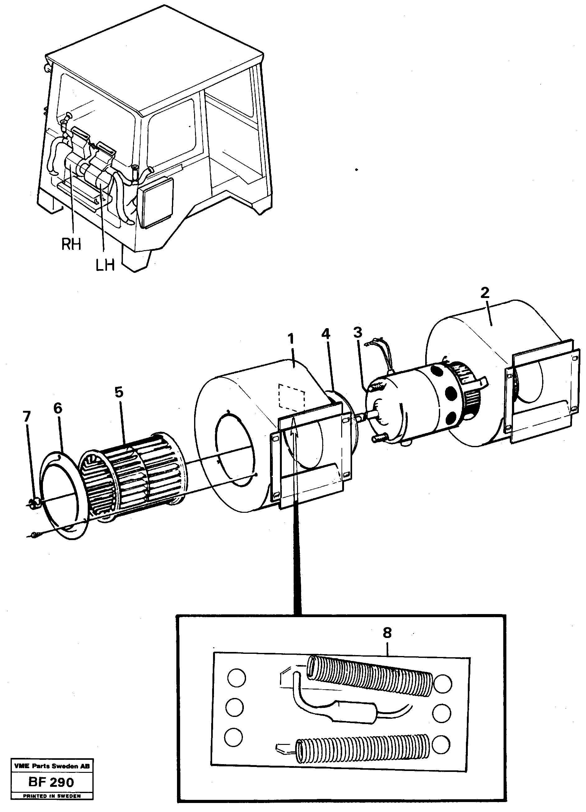 Схема запчастей Volvo A25B A25B - 21851 Fan 