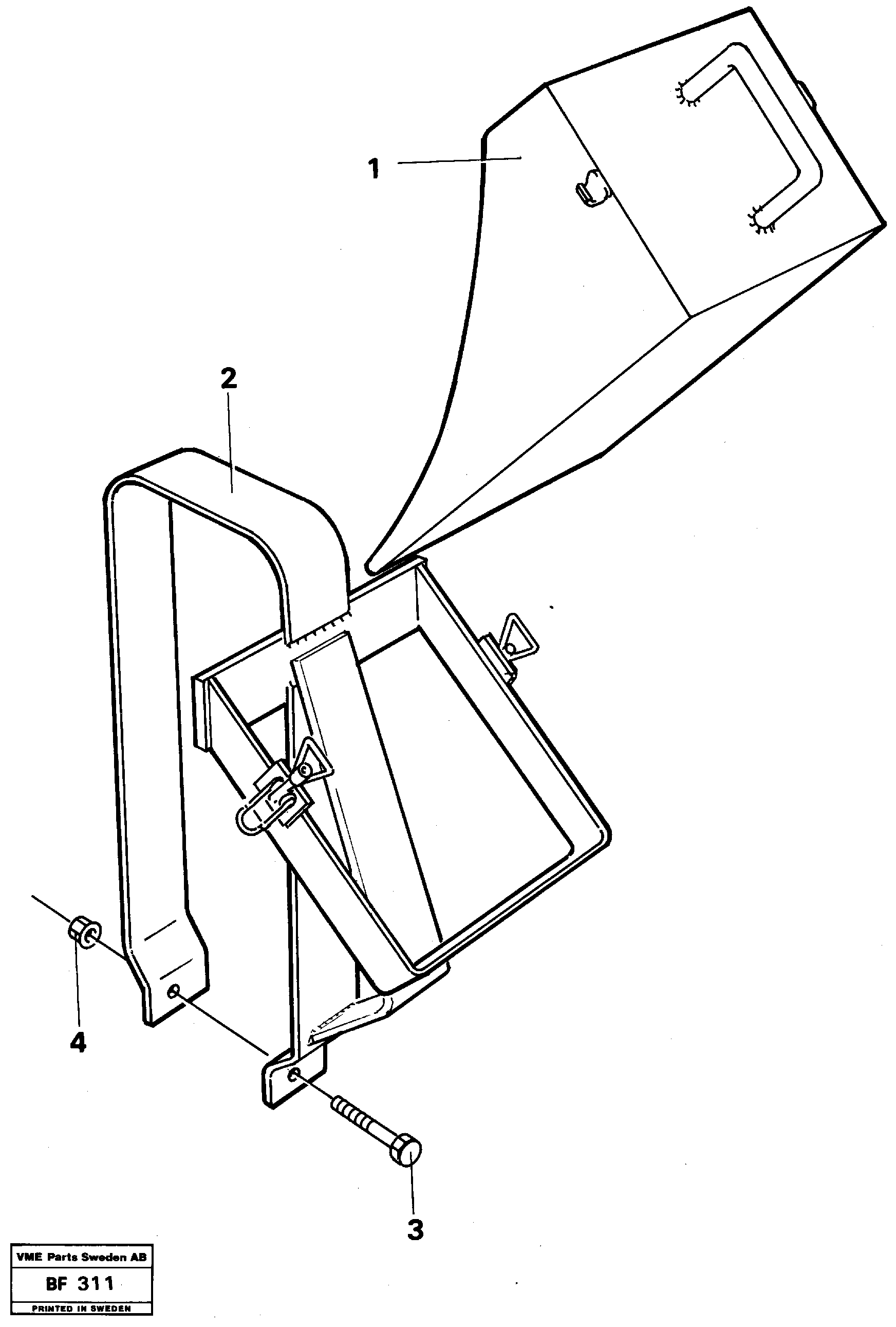 Схема запчастей Volvo A25B A25B - 83068 Lock Wedge 