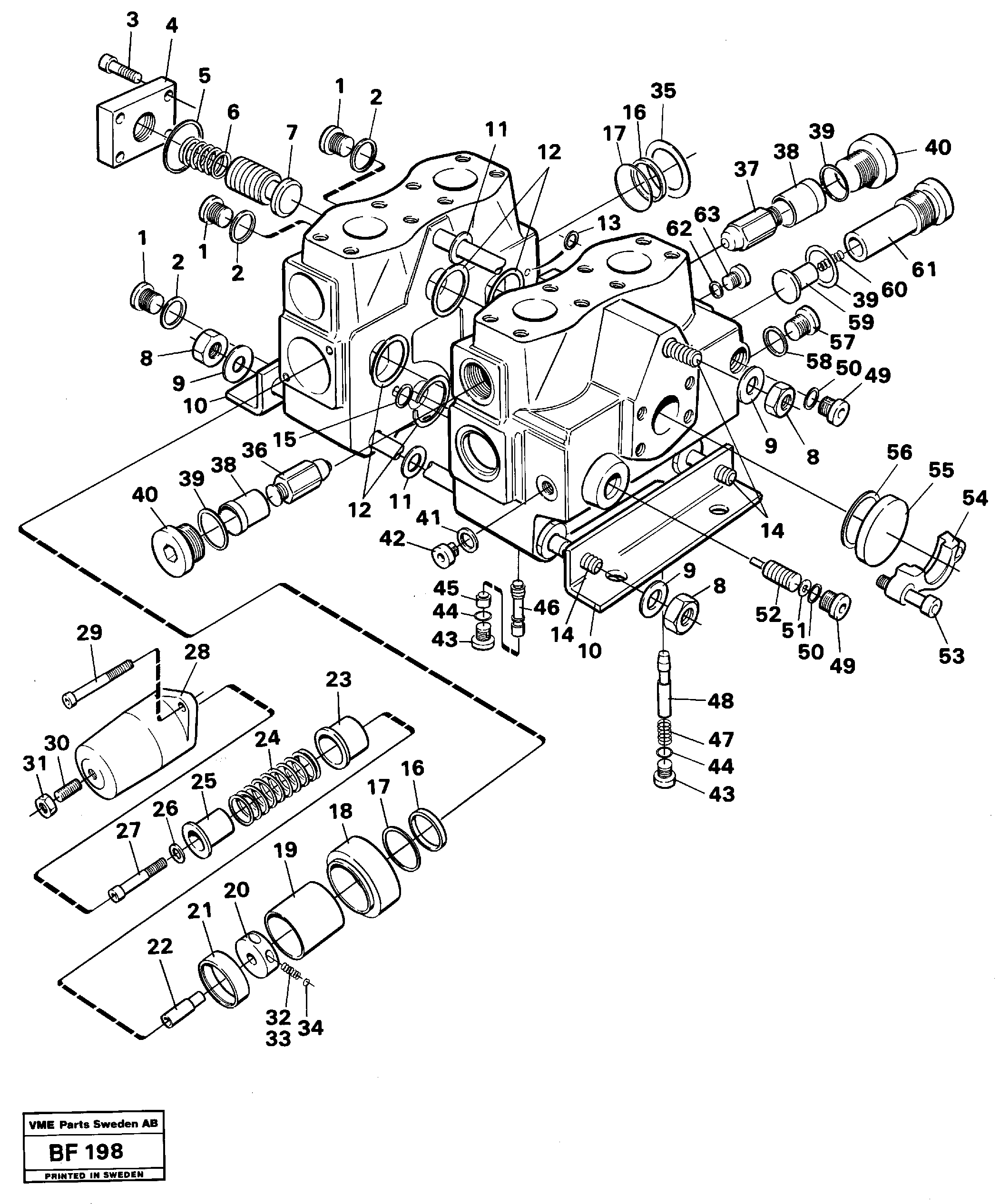 Схема запчастей Volvo A25B A25B - 64179 Tip valve 