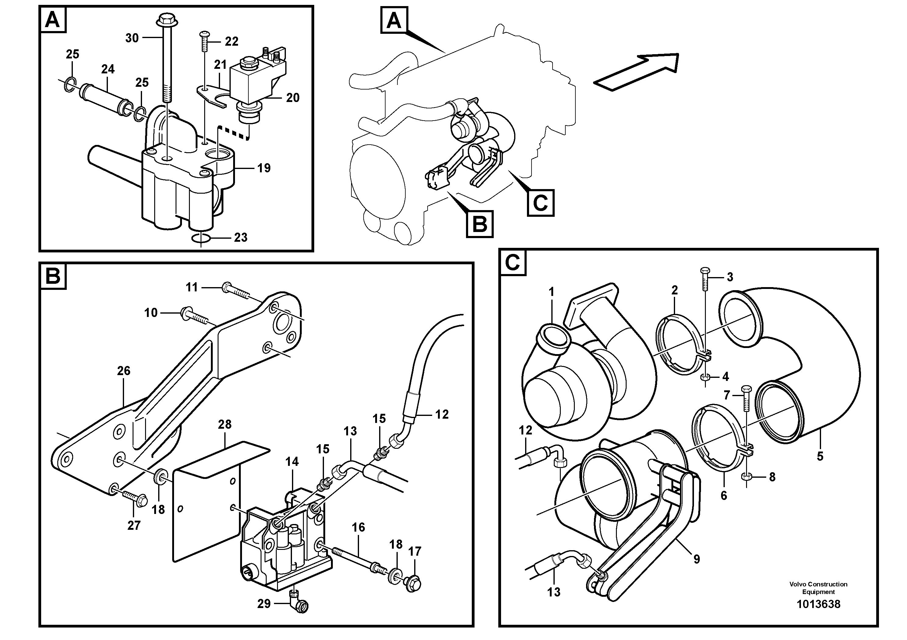 Схема запчастей Volvo A35D - 64721 Exhaust brake 